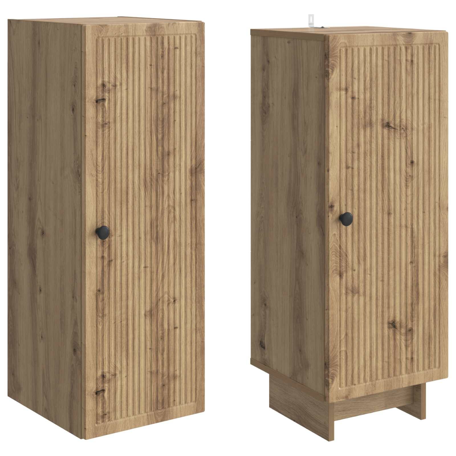 vidaXL Schrankset 2 Stk. Artisan-Eiche Holzwerkstoff