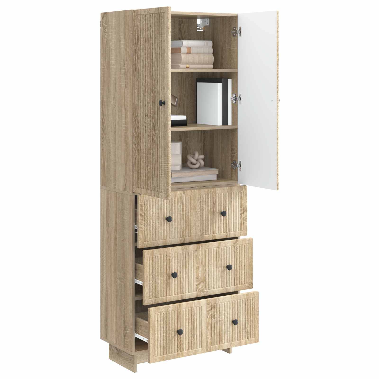 vidaXL Schrankset 2 pcs 66 x 34,5 x 90 cm Holzwerkstoff