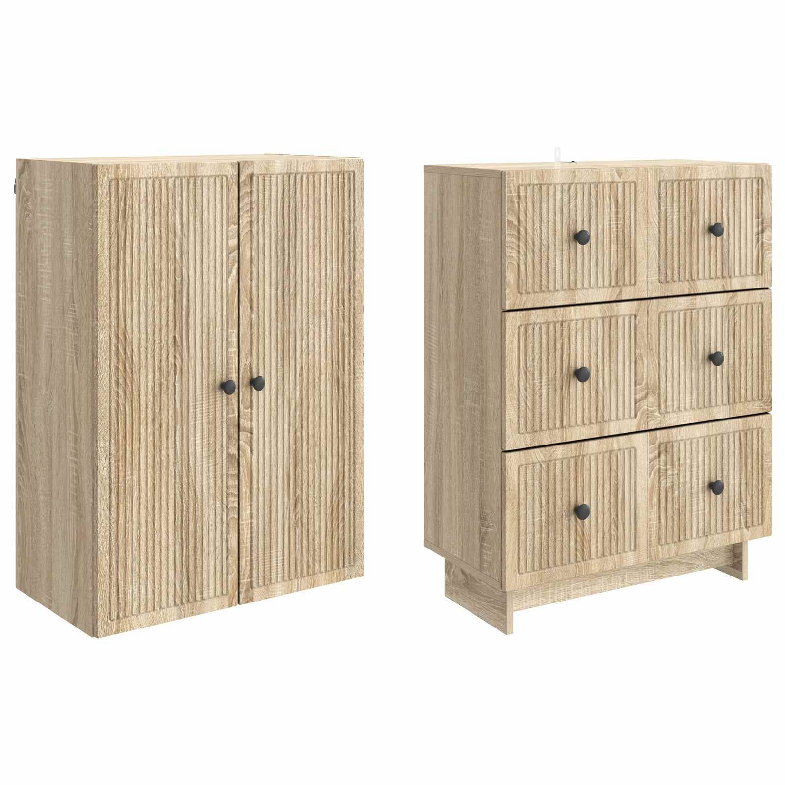 vidaXL Schrankset 2 pcs 66 x 34,5 x 90 cm Holzwerkstoff