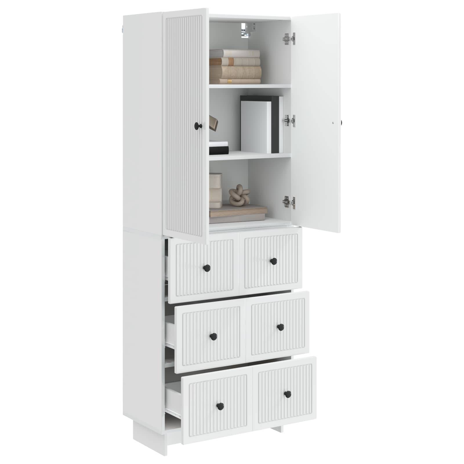 vidaXL Schrankset 2 pcs 66 x 34,5 x 90 cm Holzwerkstoff