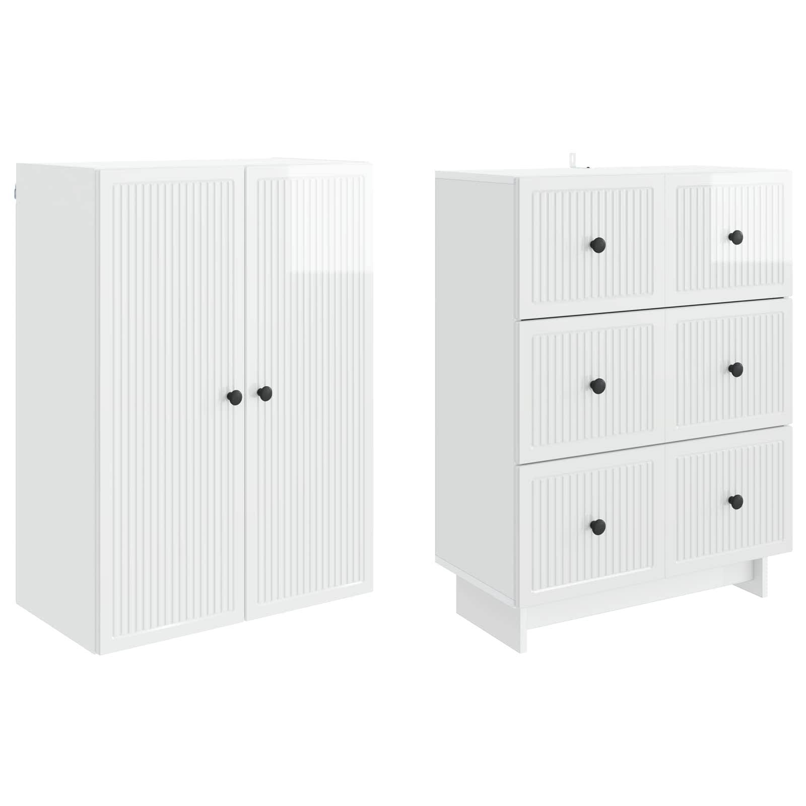 vidaXL Schrankset 2 pcs 66 x 34,5 x 90 cm Holzwerkstoff