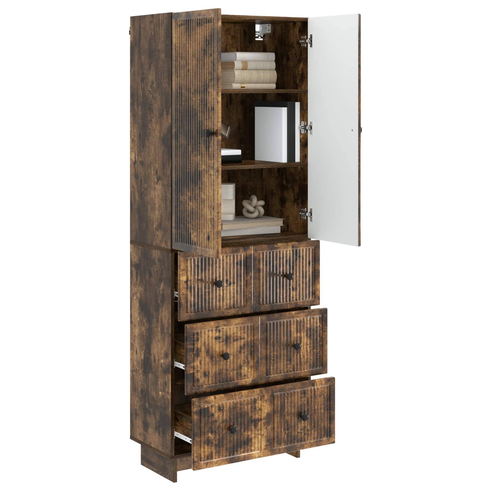 vidaXL Schrankset 2 pcs 66 x 34,5 x 90 cm Holzwerkstoff