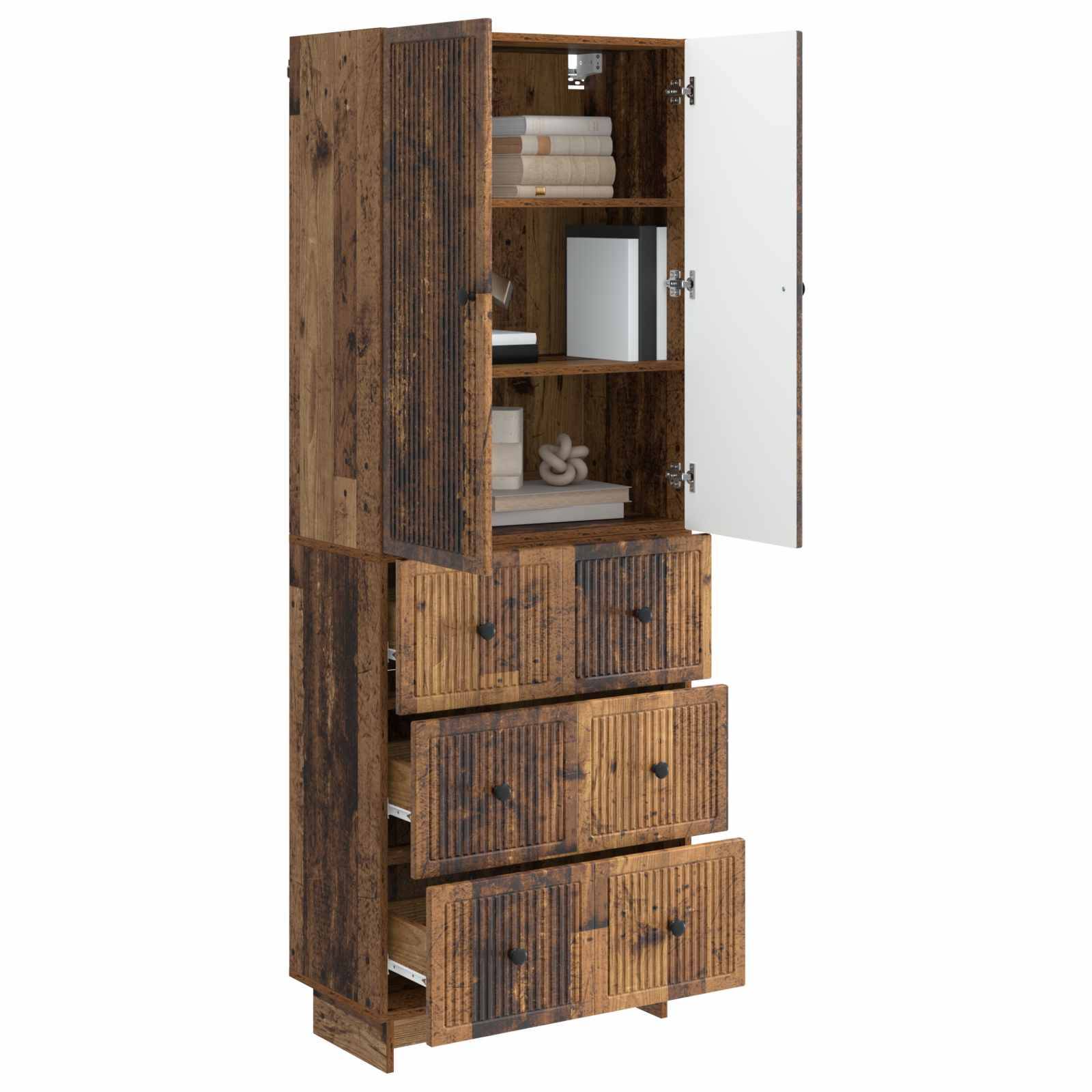 vidaXL Schrankset 2 pcs 66 x 34,5 x 90 cm Holzwerkstoff