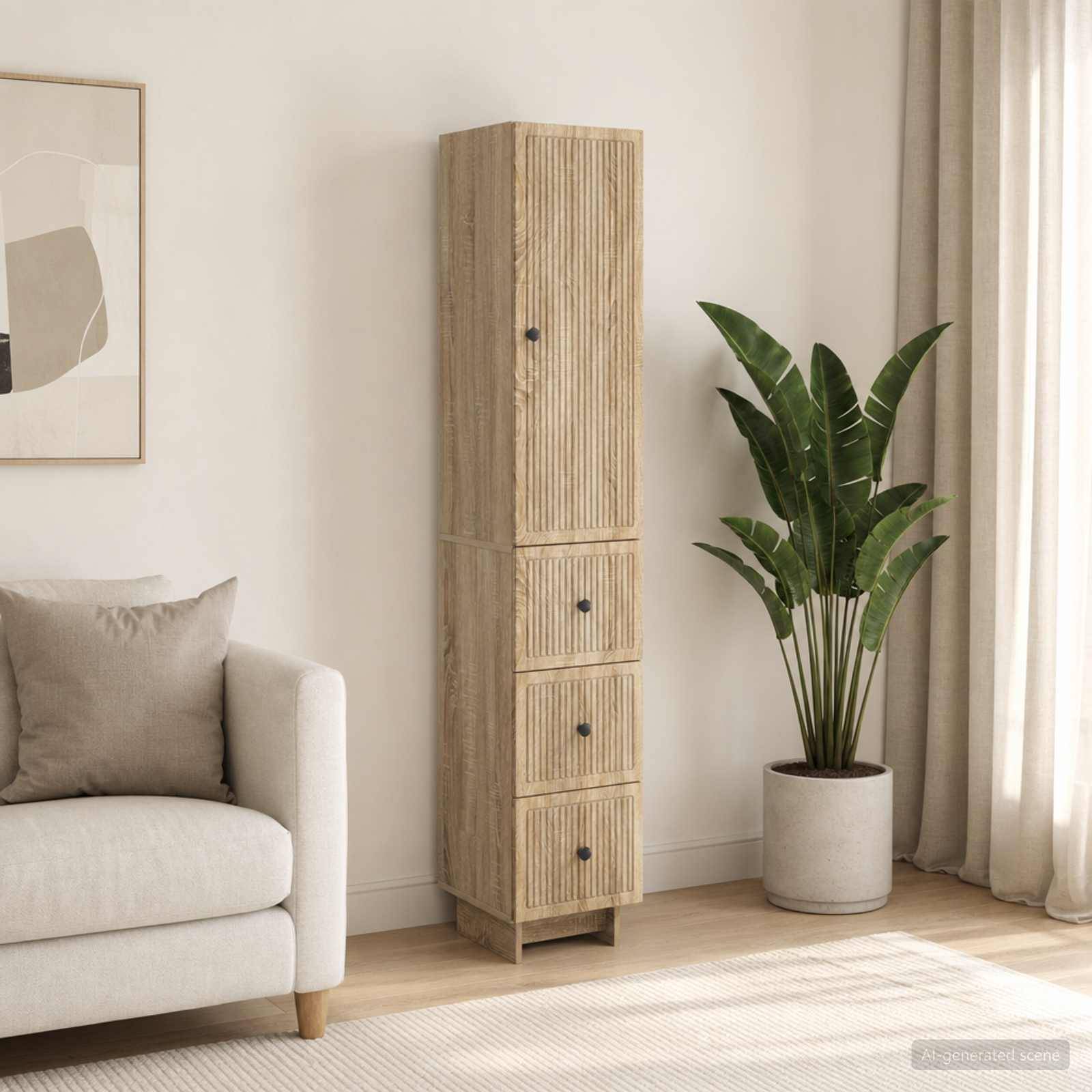 vidaXL Schrankset 2 pcs 33 x 34,5 x 90 cm Holzwerkstoff
