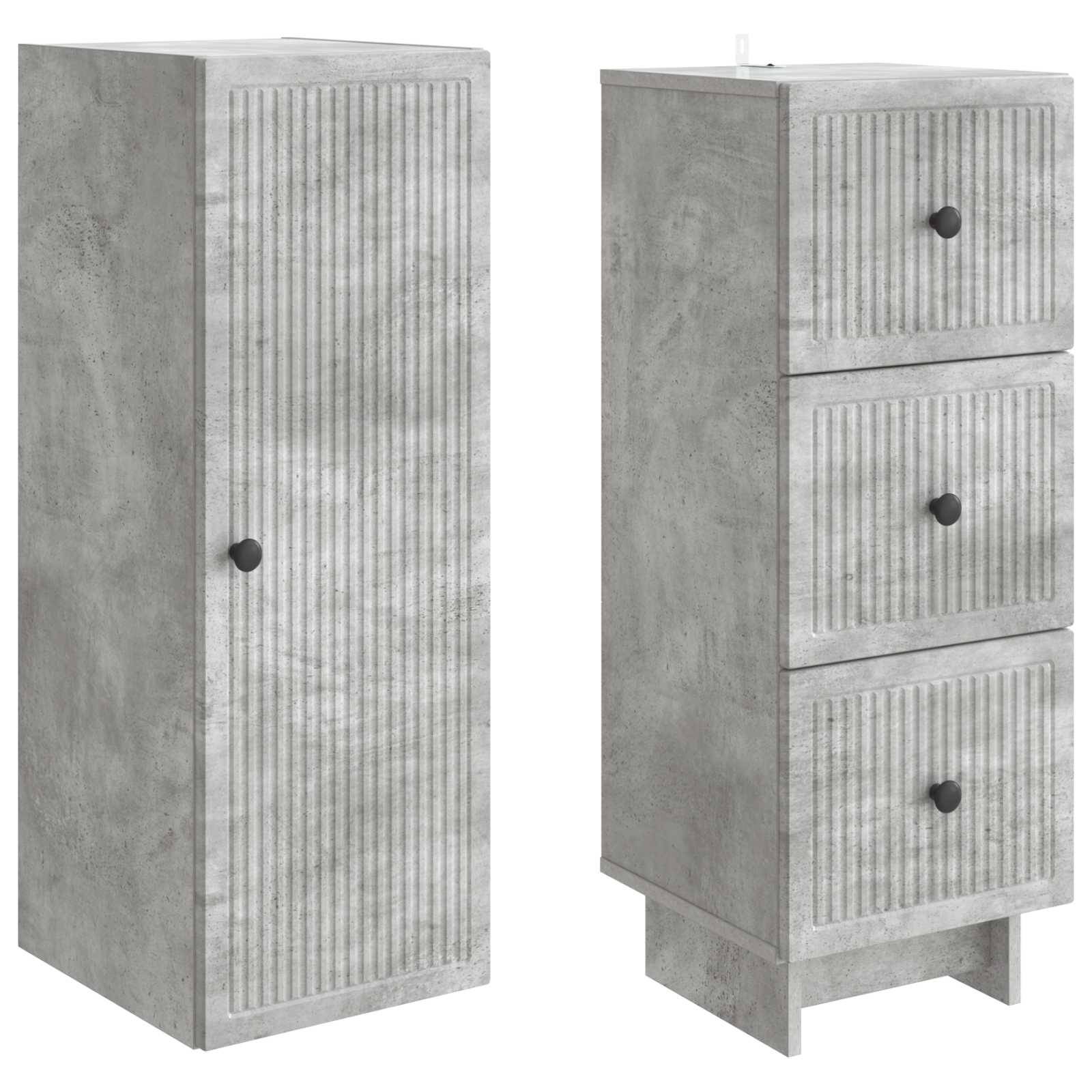 vidaXL Schrankset 2 pcs 33 x 34,5 x 90 cm Holzwerkstoff