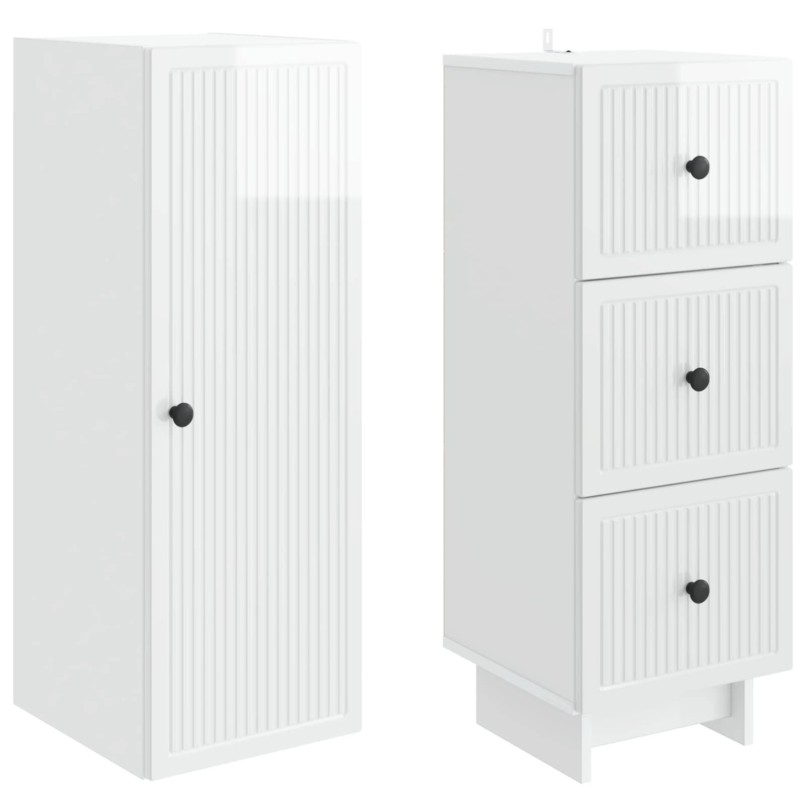 vidaXL Schrankset 2 pcs 33 x 34,5 x 90 cm Holzwerkstoff