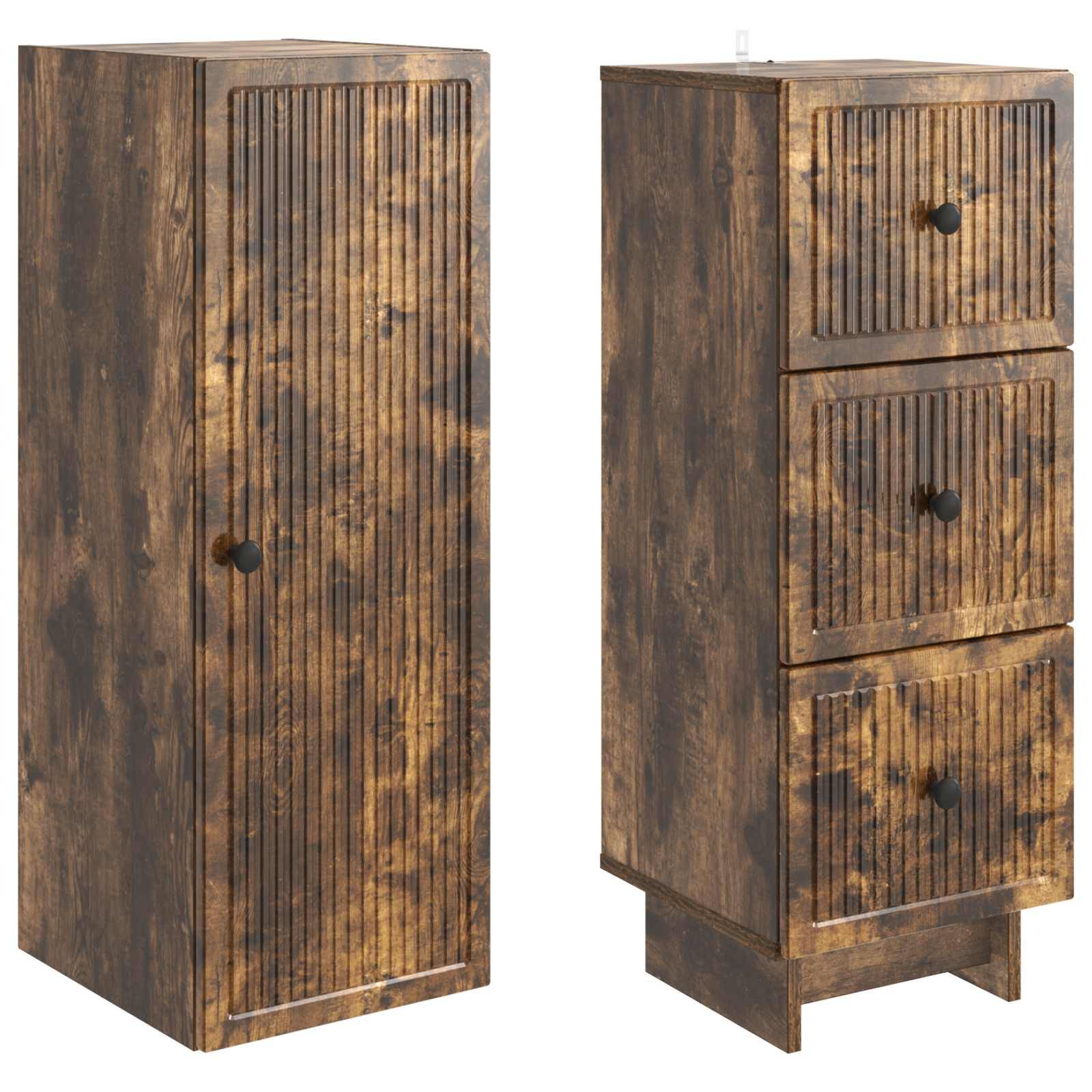 vidaXL Schrankset 2 pcs 33 x 34,5 x 90 cm Holzwerkstoff