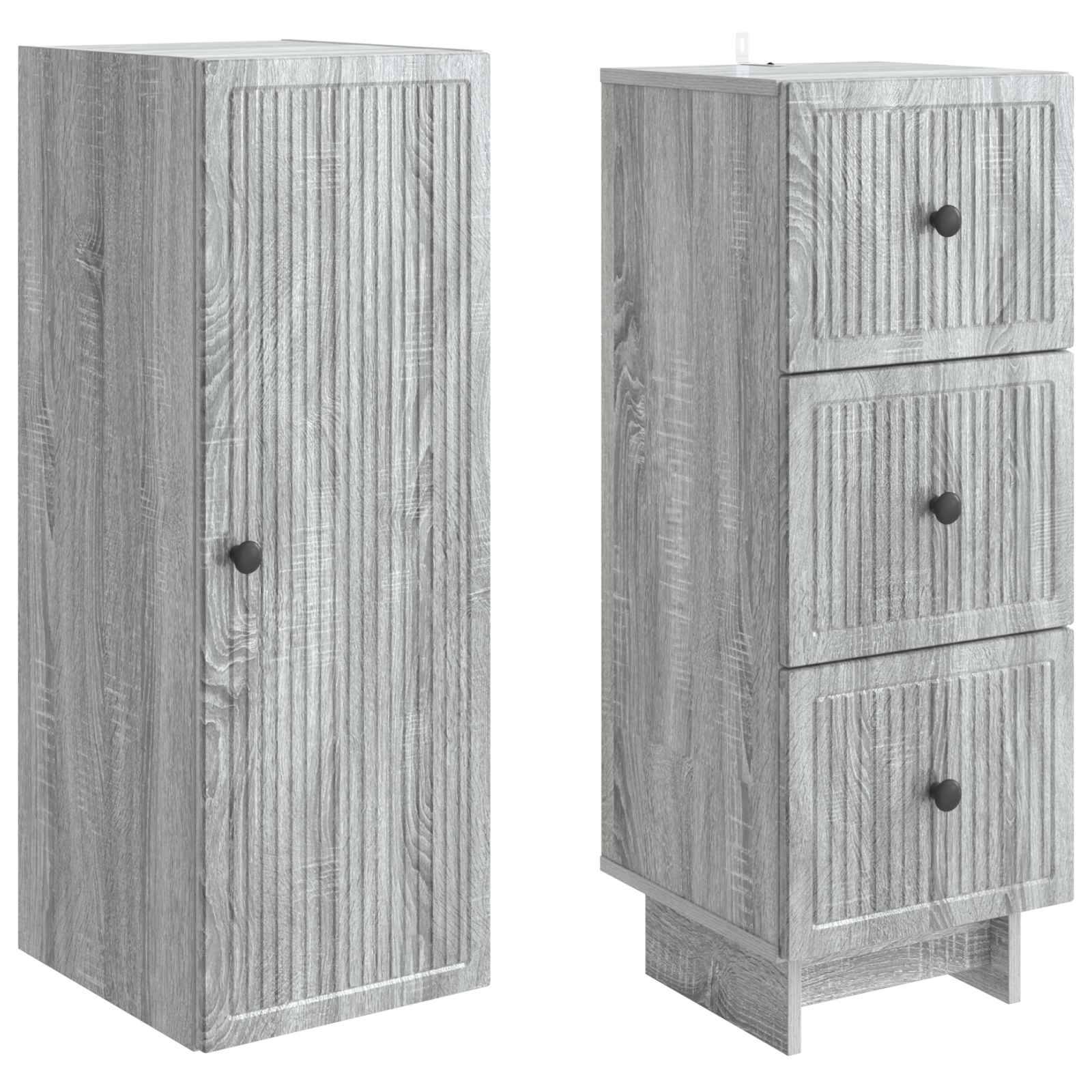 vidaXL Schrankset 2 pcs 33 x 34,5 x 90 cm Holzwerkstoff
