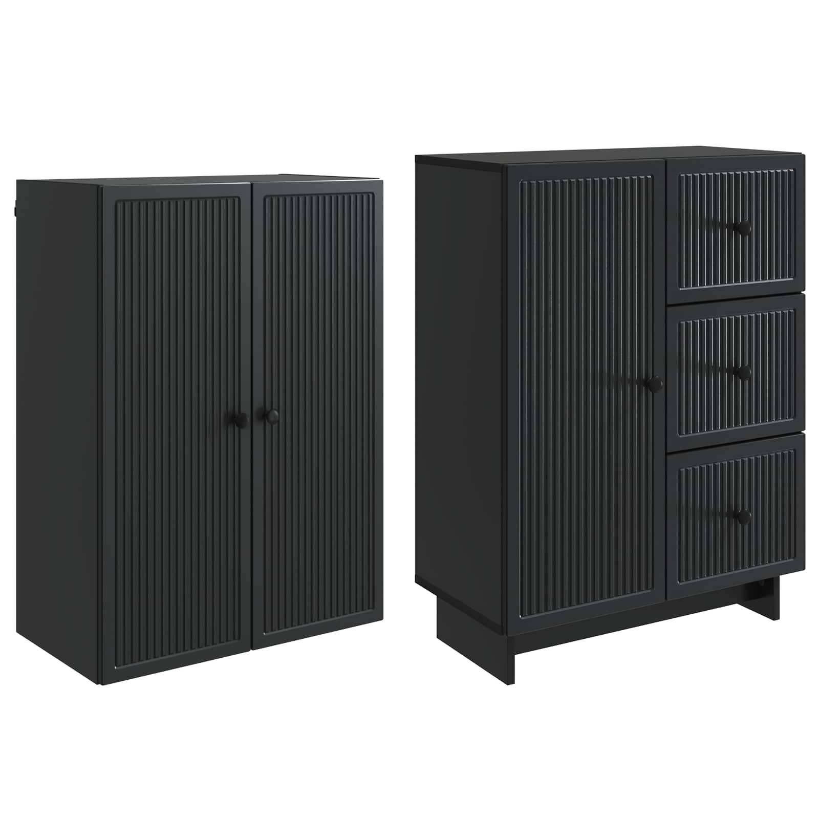 vidaXL Schrankset 2 pcs 66 x 34,5 x 90 cm Holzwerkstoff
