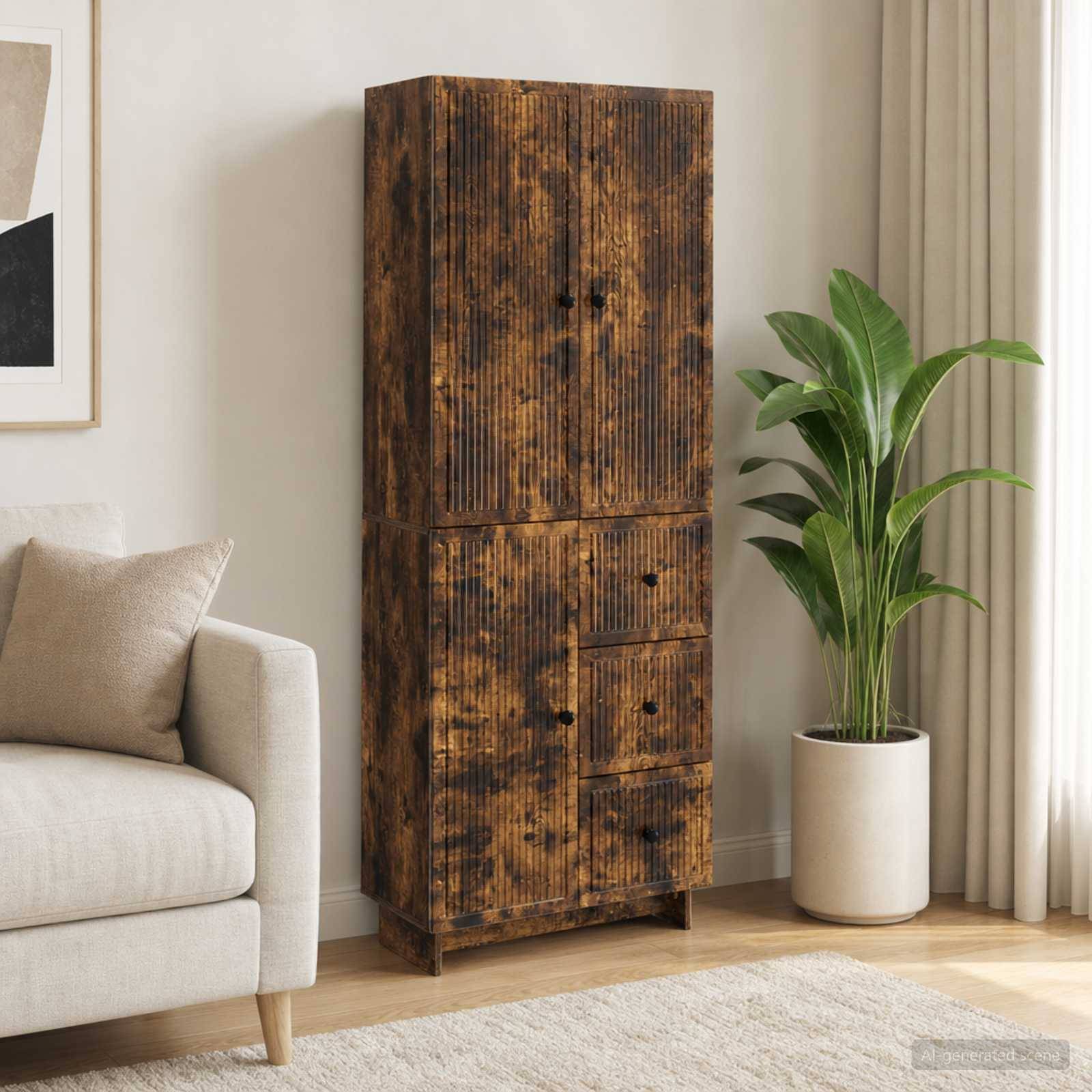 vidaXL Schrankset 2 pcs 66 x 34,5 x 90 cm Holzwerkstoff
