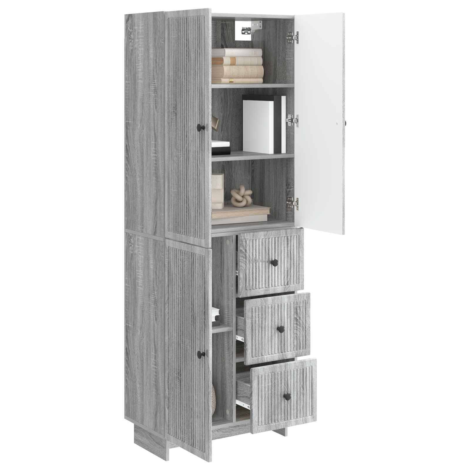 vidaXL Schrankset 2 pcs 66 x 34,5 x 90 cm Holzwerkstoff