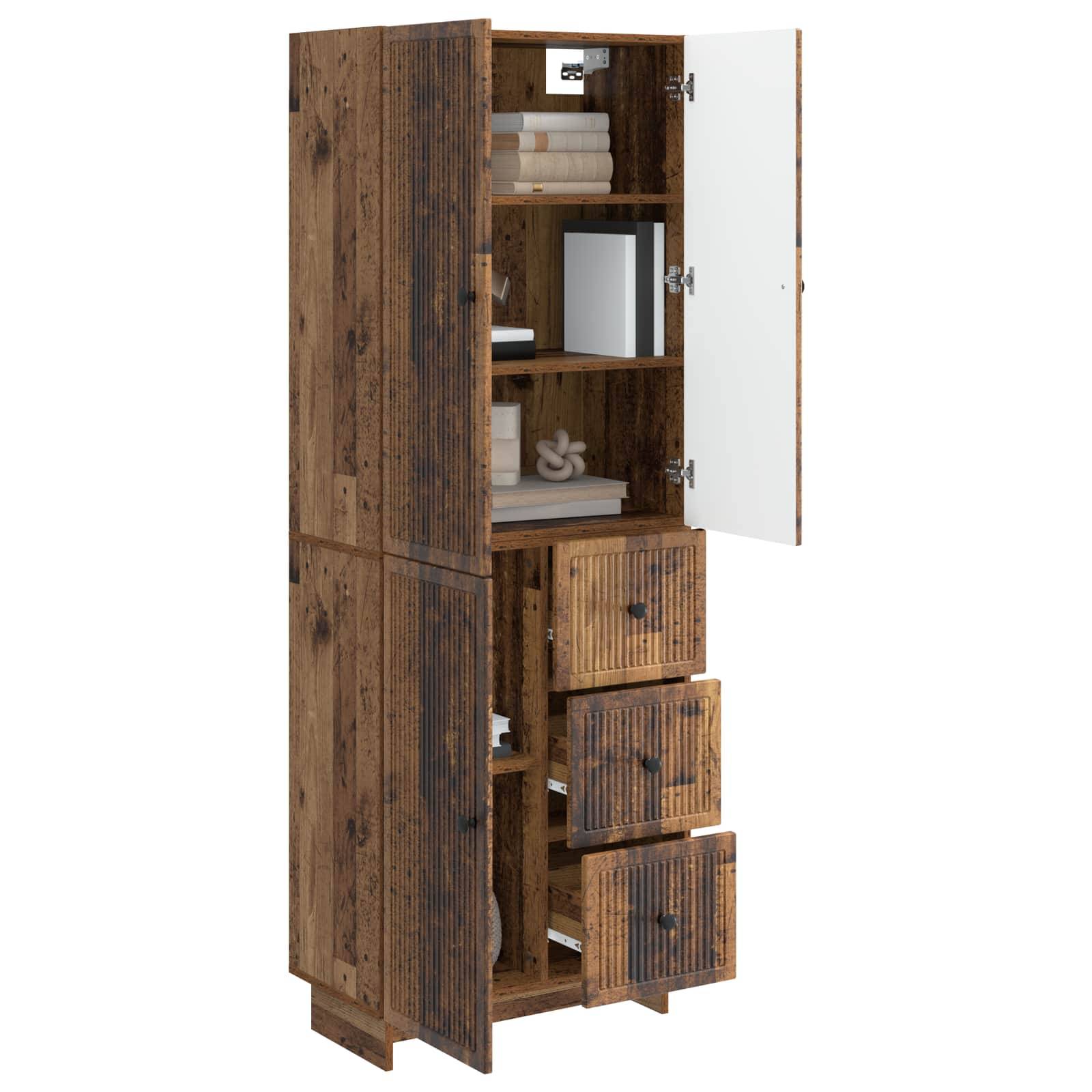 vidaXL Schrankset 2 pcs 66 x 34,5 x 90 cm Holzwerkstoff