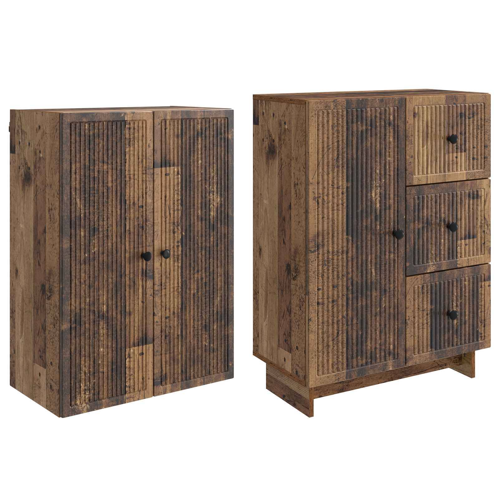 vidaXL Schrankset 2 pcs 66 x 34,5 x 90 cm Holzwerkstoff