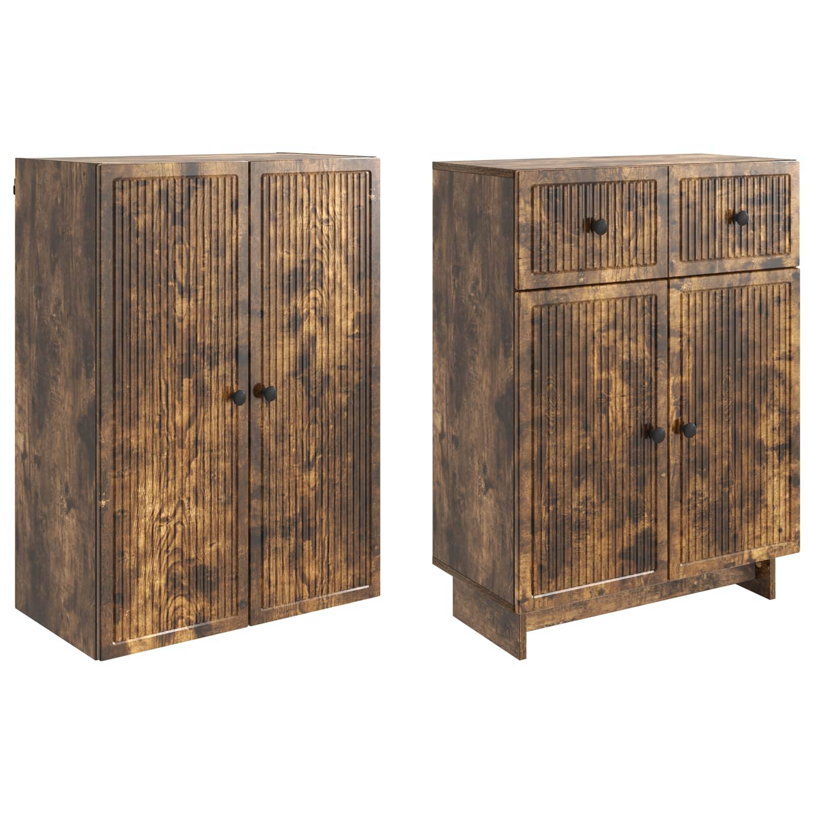 vidaXL Schrankset 2 pcs 66 x 34,5 x 90 cm Holzwerkstoff