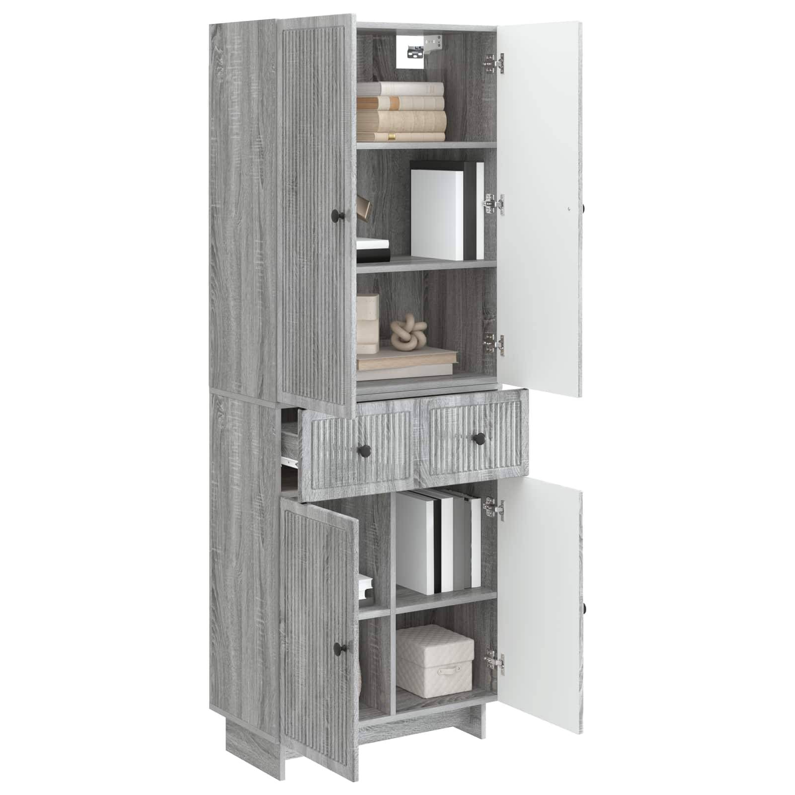 vidaXL Schrankset 2 pcs 66 x 34,5 x 90 cm Holzwerkstoff