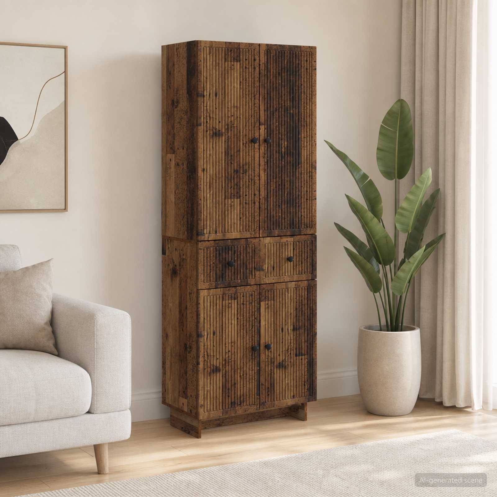 vidaXL Schrankset 2 pcs 66 x 34,5 x 90 cm Holzwerkstoff