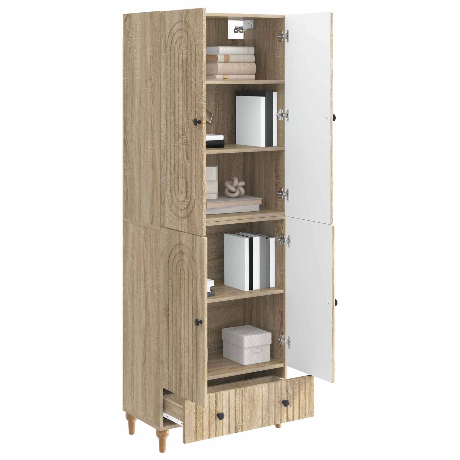 vidaXL Schrankset 2 pcs 66 x 34,5 x 95 cm Holzwerkstoff