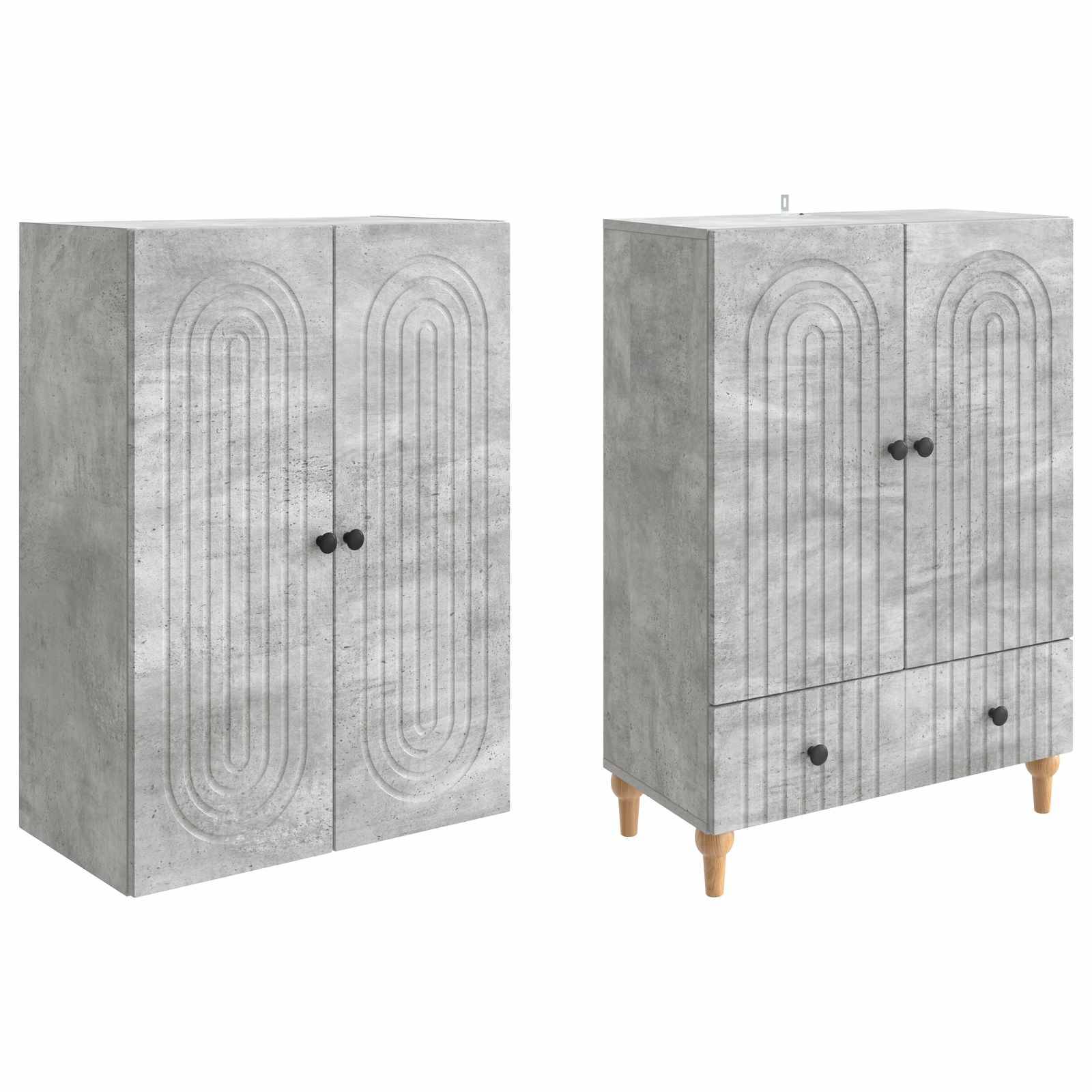 vidaXL Schrankset 2 pcs Holzwerkstoff