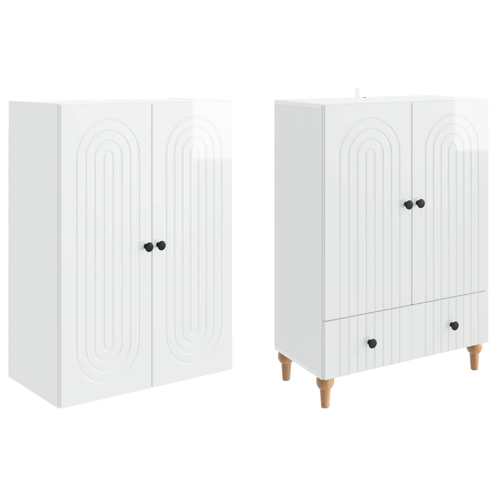 vidaXL Schrankset 2 pcs 66 x 34,5 x 95 cm Holzwerkstoff