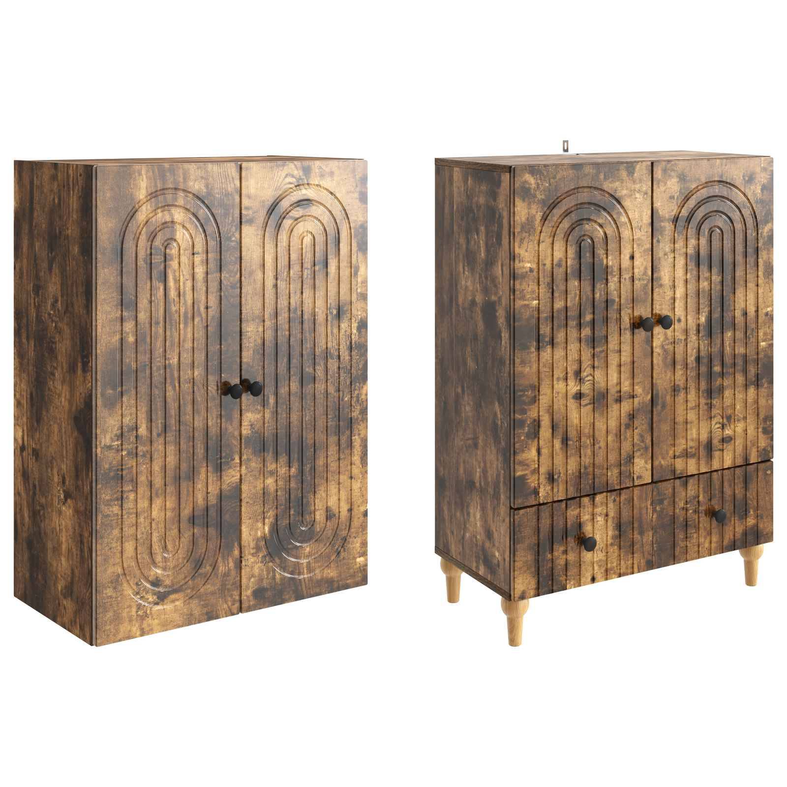 vidaXL Schrankset 2 pcs 66 x 34,5 x 95 cm Holzwerkstoff