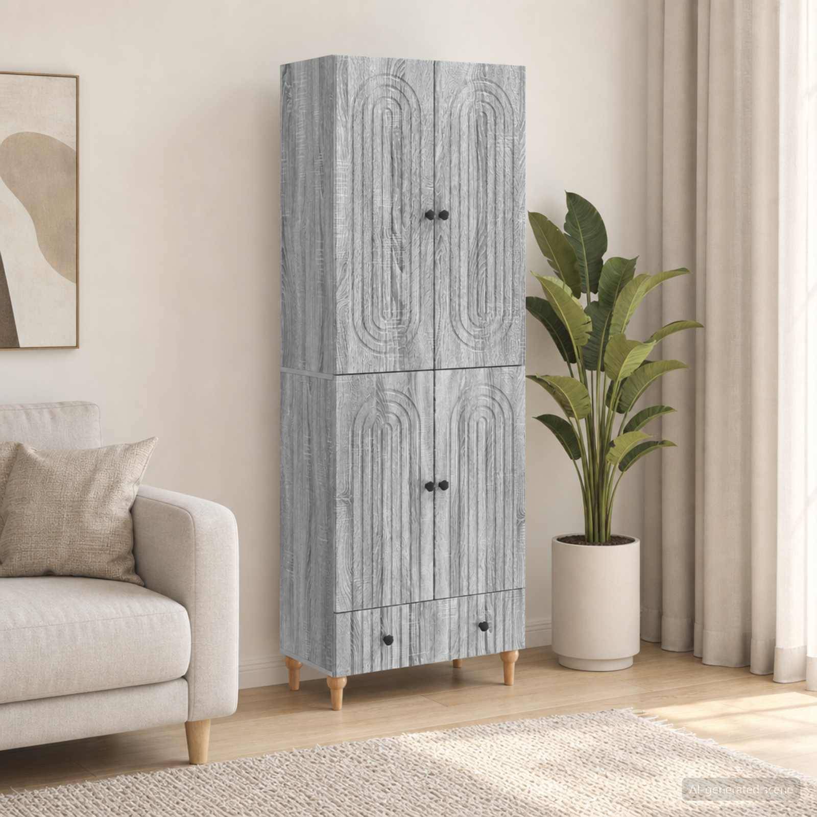 vidaXL Schrankset 2 pcs 66 x 34,5 x 95 cm Holzwerkstoff