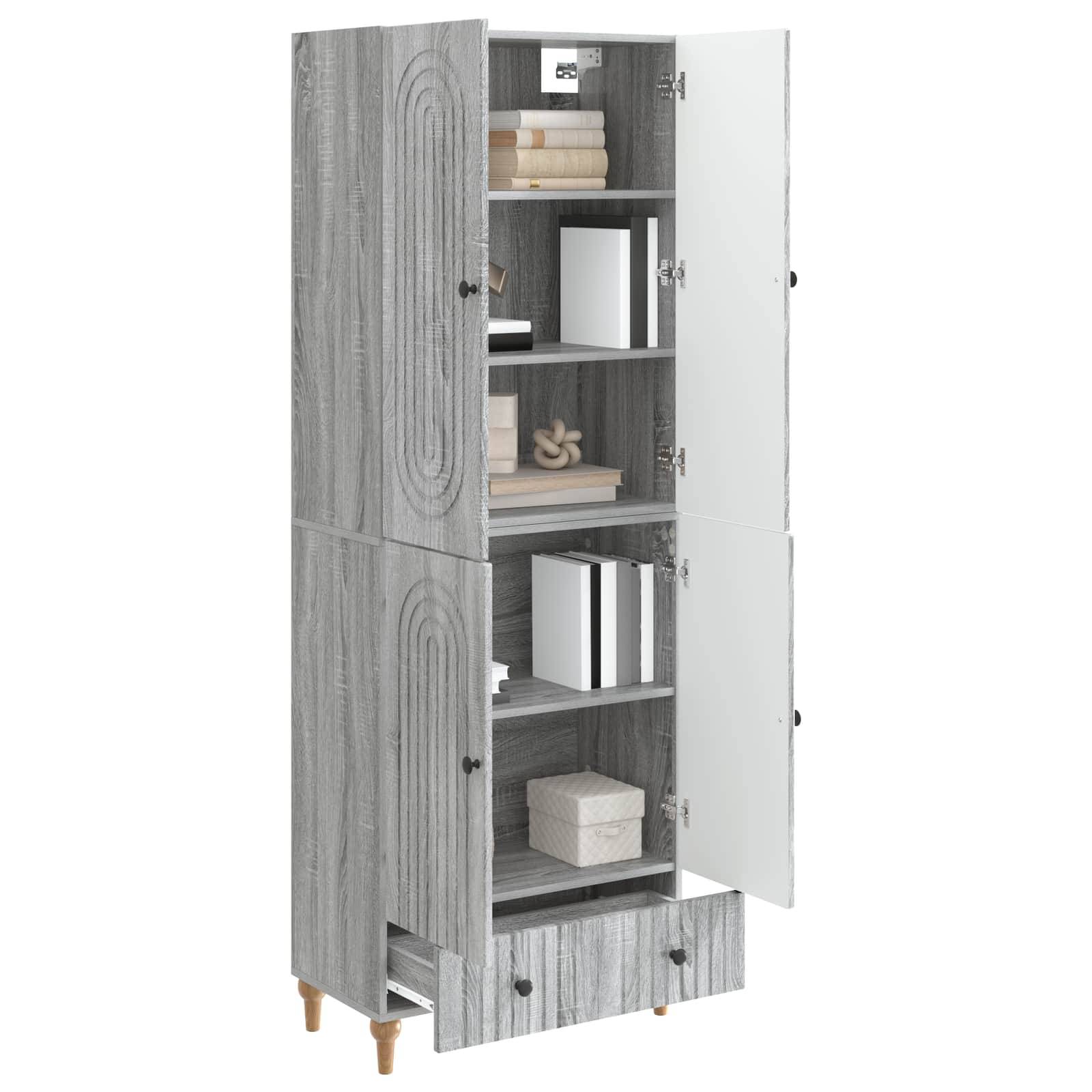 vidaXL Schrankset 2 pcs 66 x 34,5 x 95 cm Holzwerkstoff