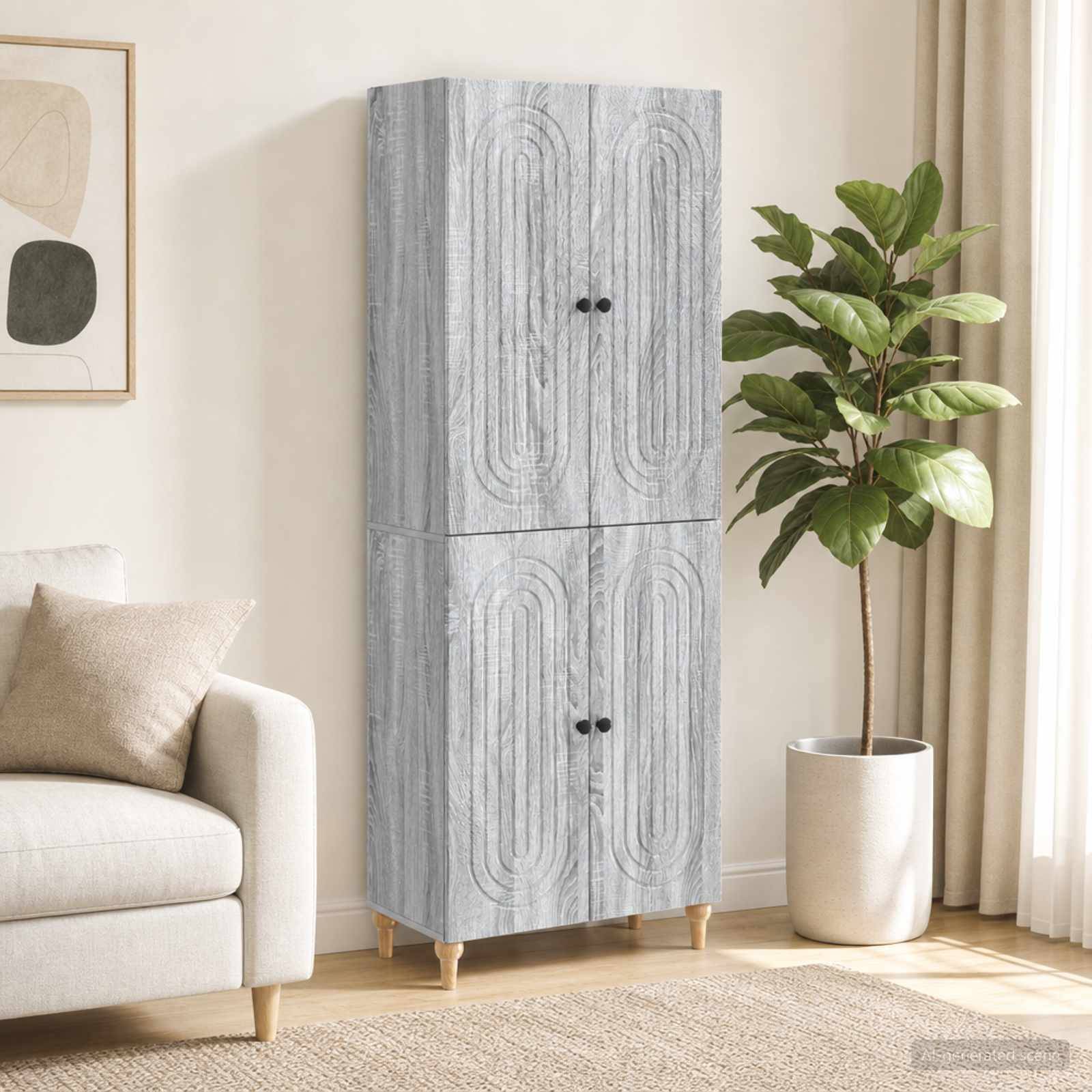 vidaXL Schrankset 2 pcs 66 x 34,5 x 90 cm Holzwerkstoff