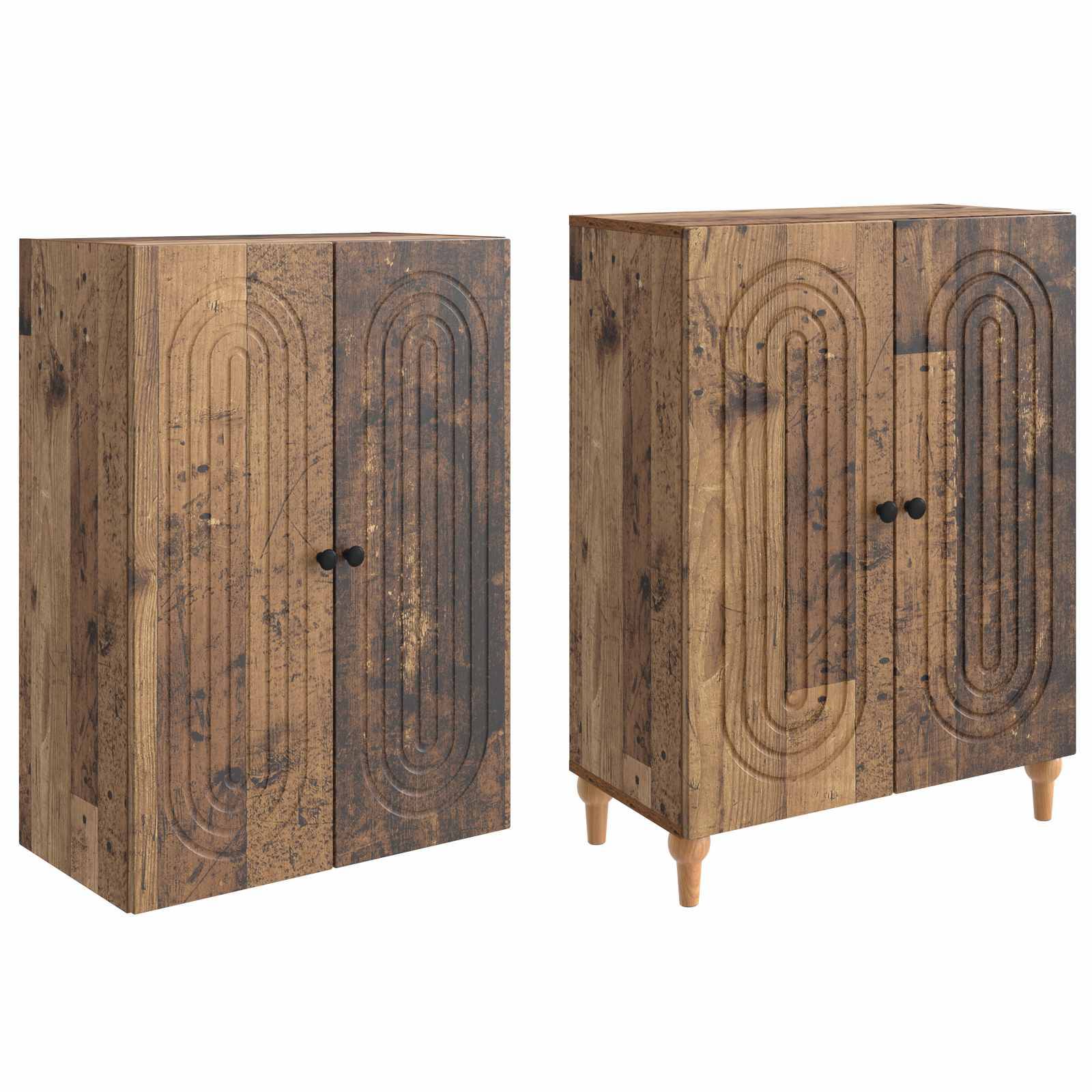 vidaXL Schrankset 2 pcs 66 x 34,5 x 90 cm Holzwerkstoff