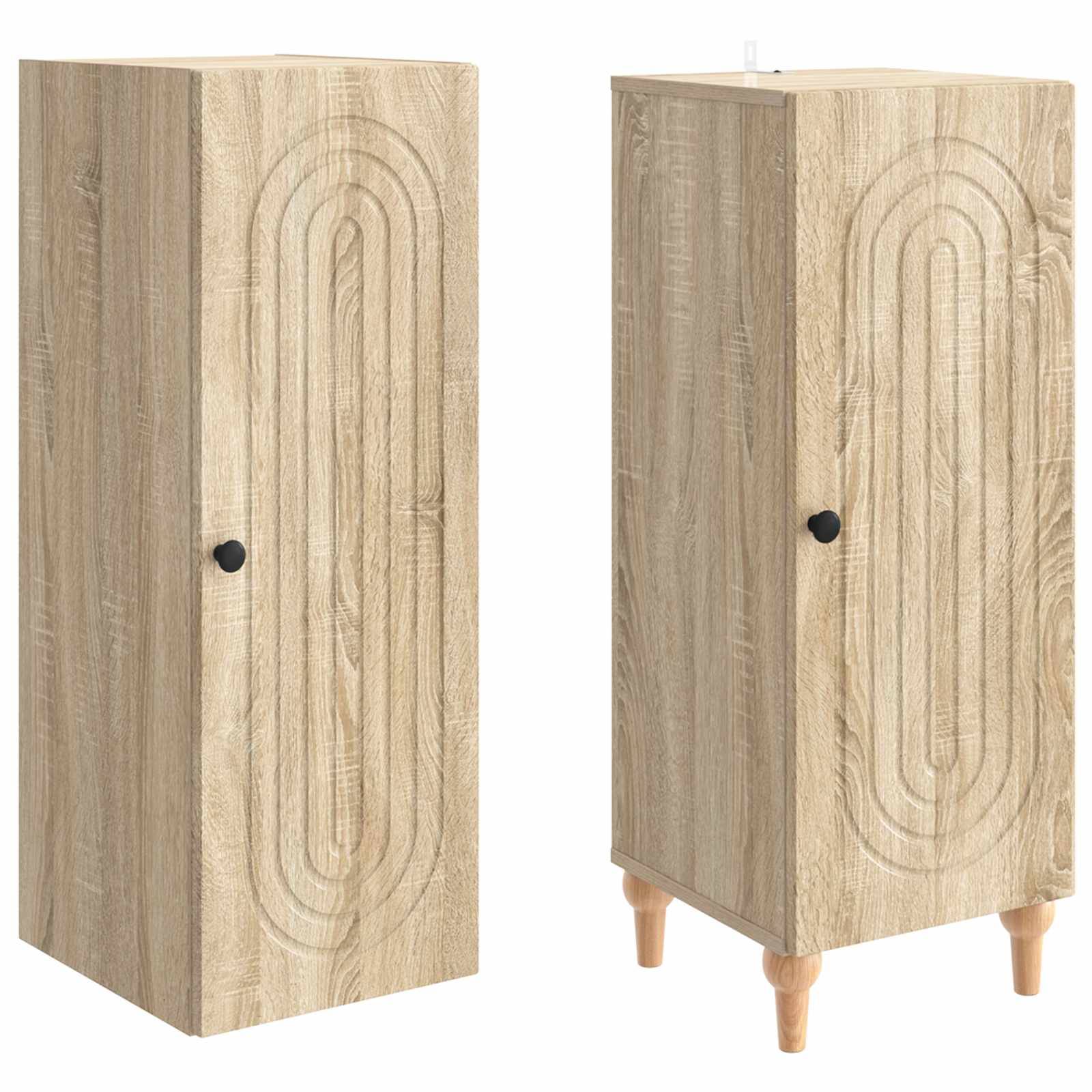 vidaXL Schrankset 2 pcs Sonoma-Eiche Holzwerkstoff