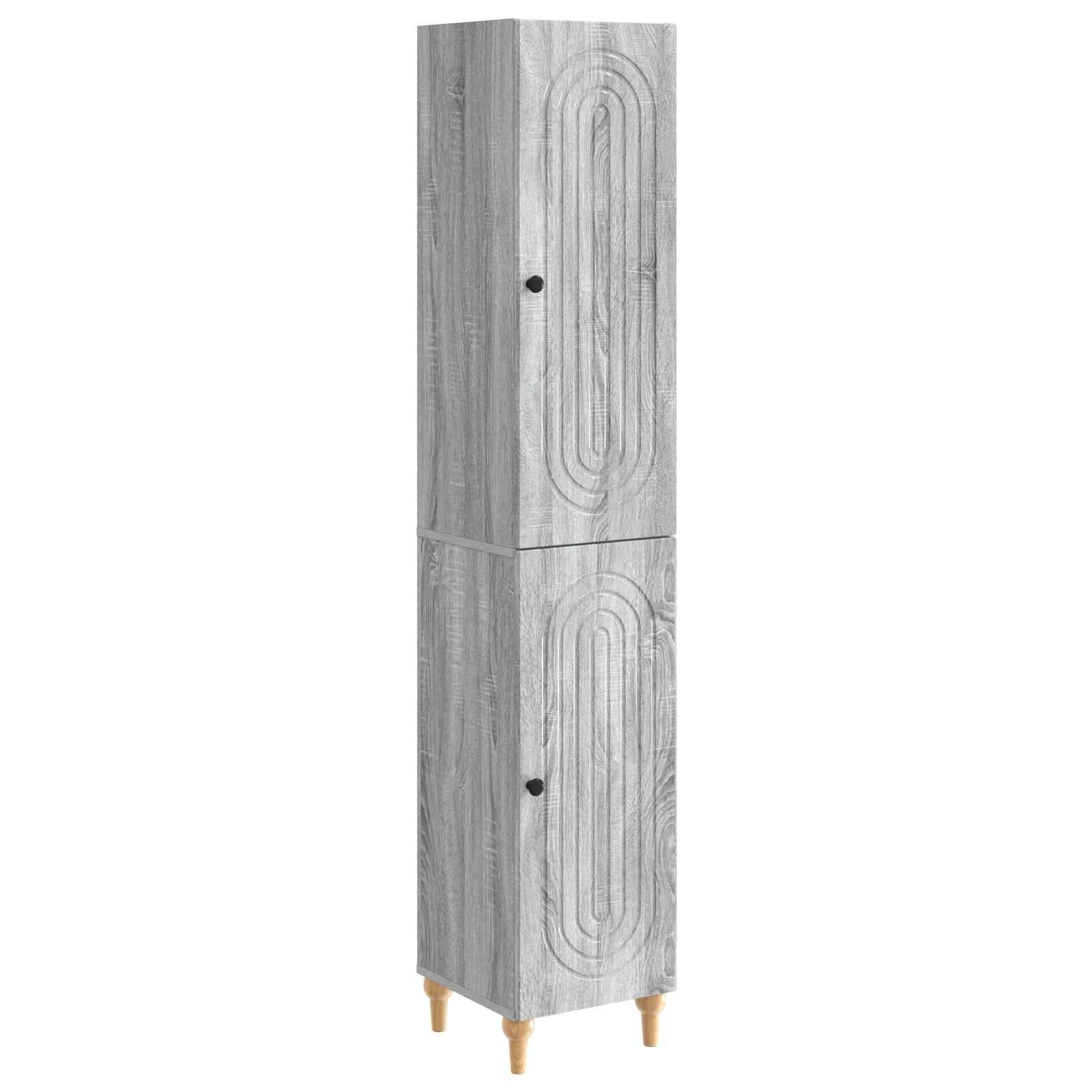 vidaXL Schrankset 2 pcs Grau Sonoma Holzwerkstoff