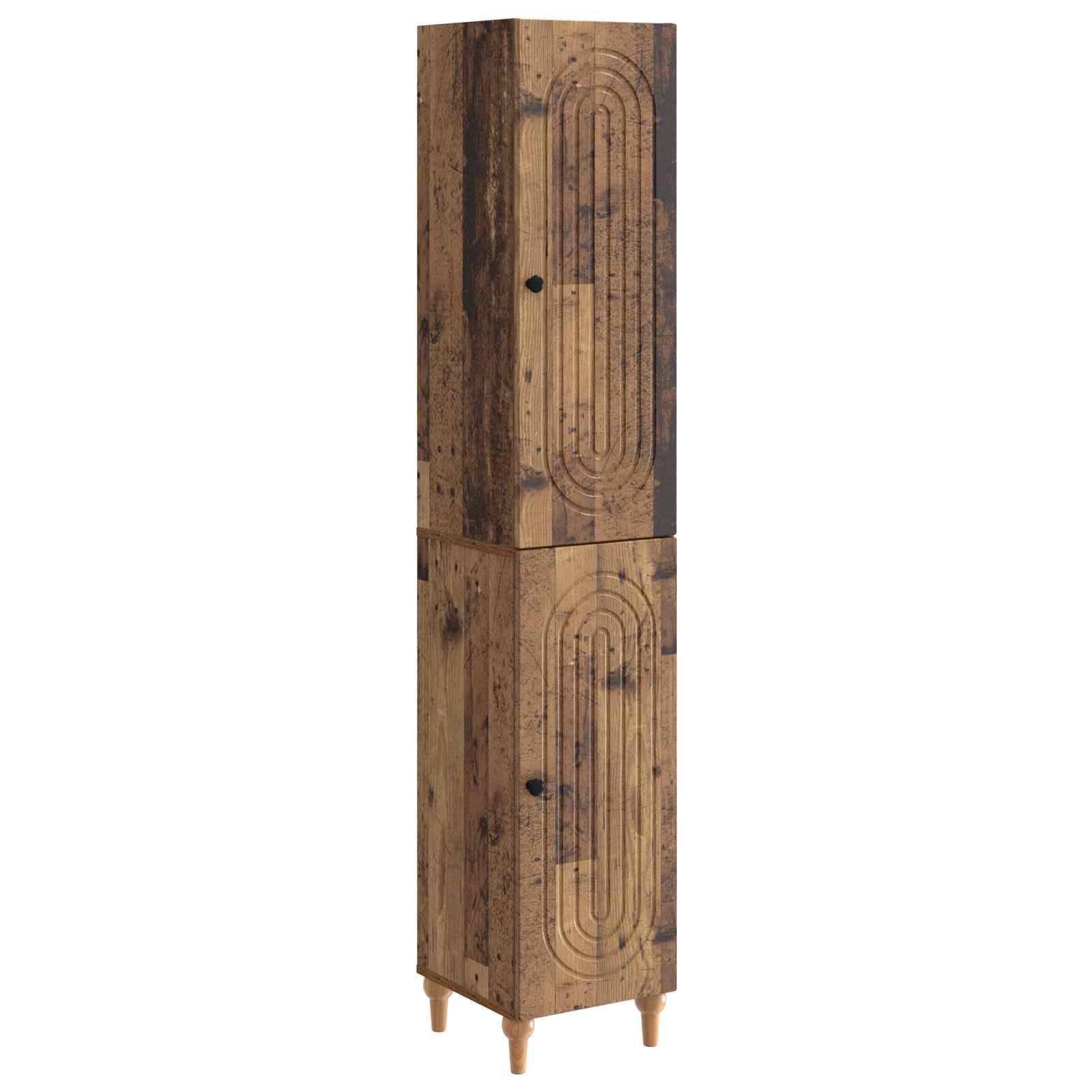 vidaXL Schrankset 2 pcs Altholz Holzwerkstoff