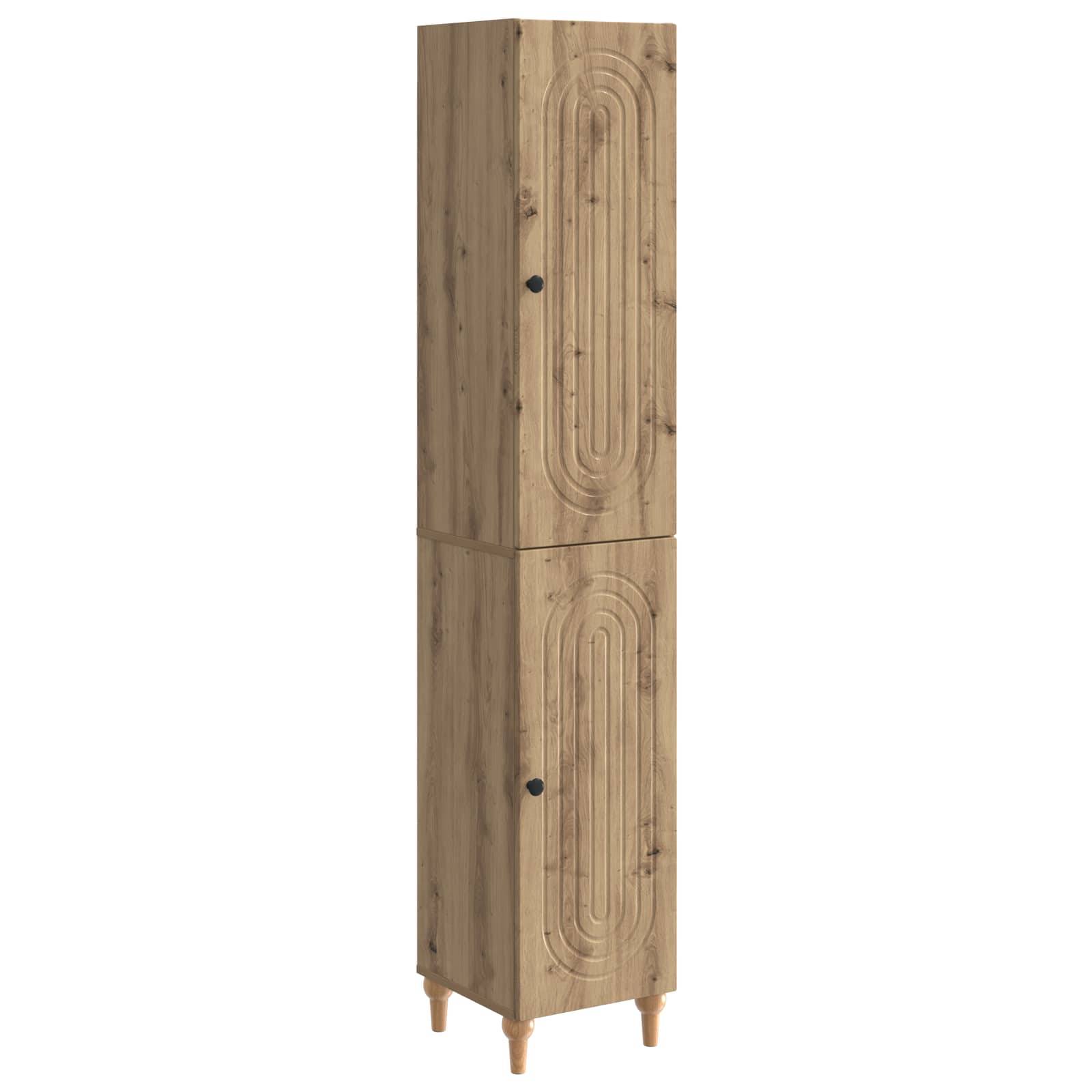 vidaXL Schrankset 2 Stk. Artisan-Eiche Holzwerkstoff