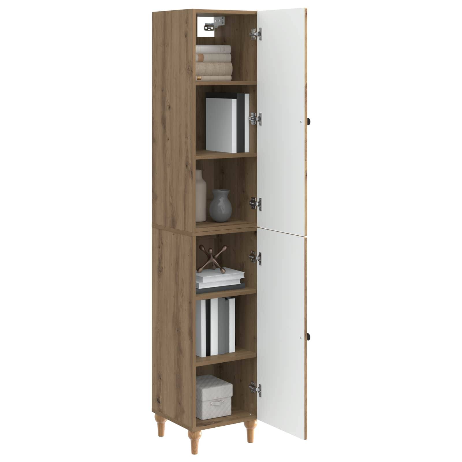vidaXL Schrankset 2 Stk. Artisan-Eiche Holzwerkstoff