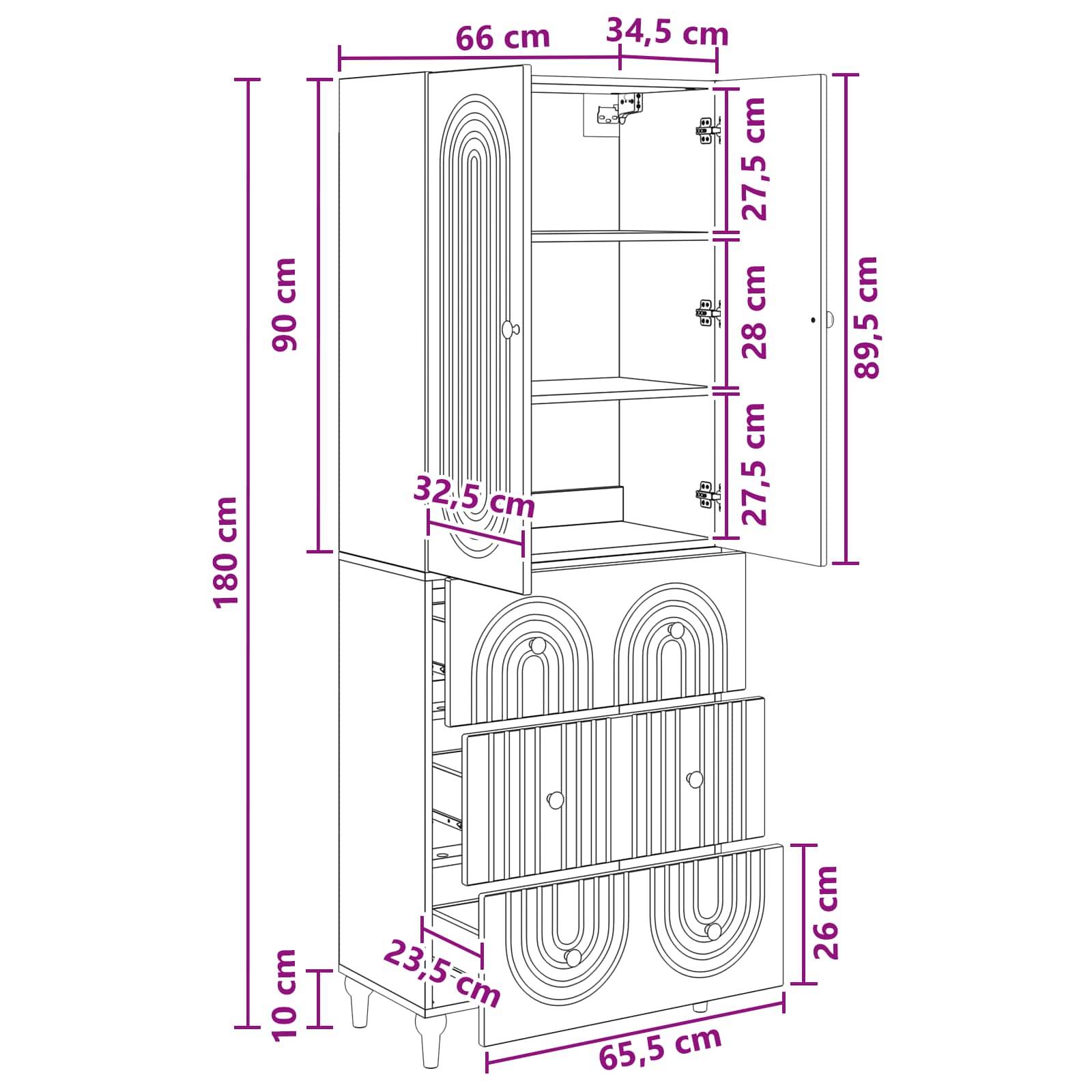vidaXL Schrankset 2 Stk. Holzwerkstoff