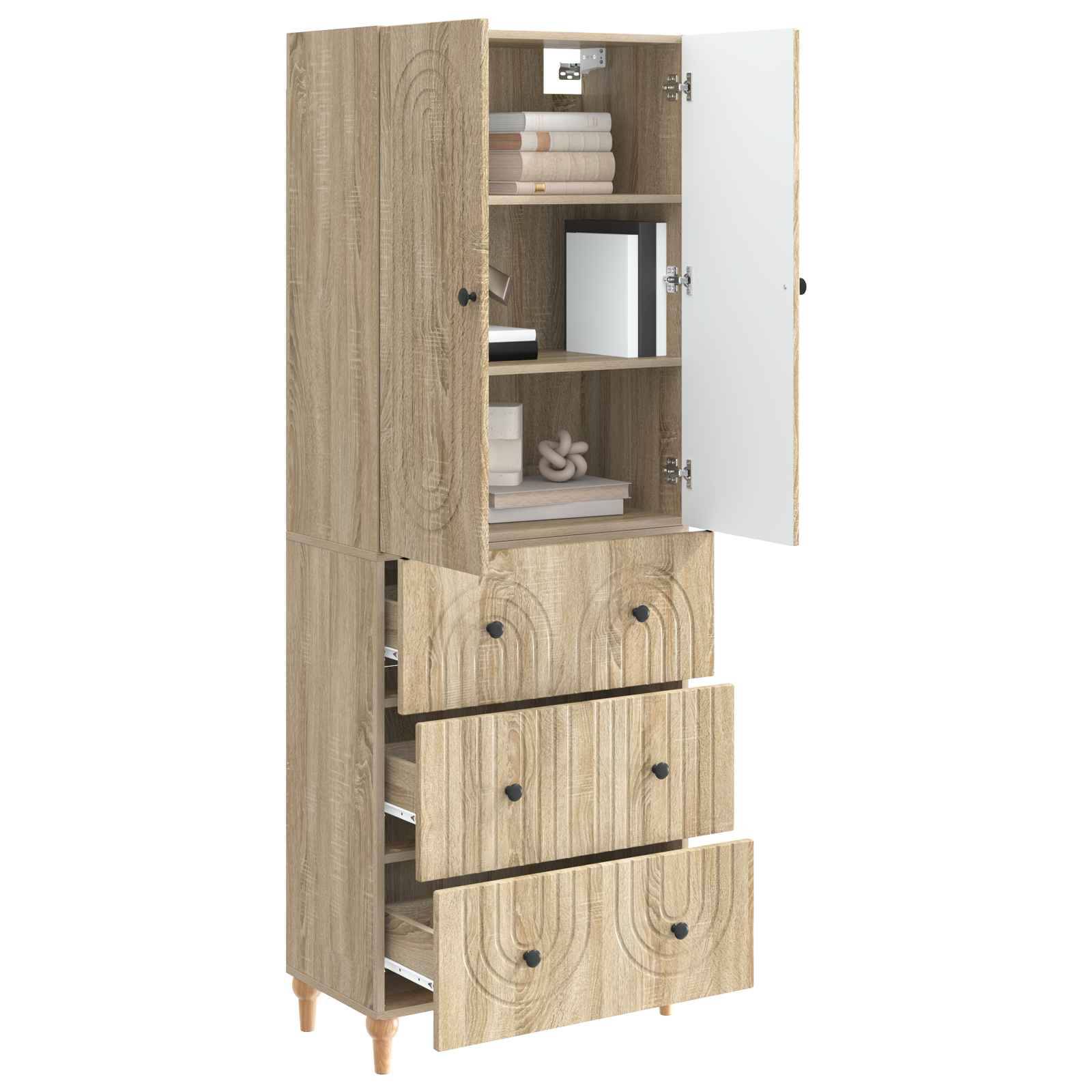 vidaXL Schrankset 2 pcs 66 x 34,5 x 90 cm Holzwerkstoff