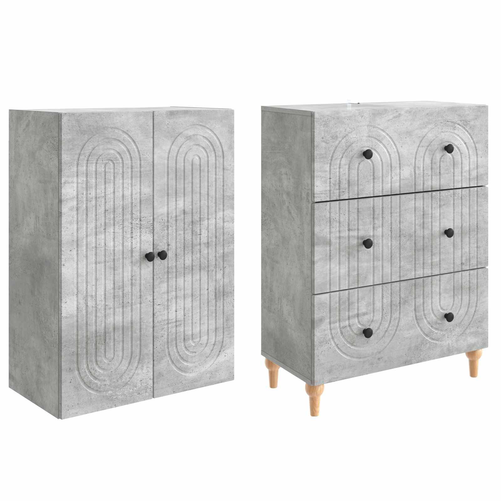 vidaXL Schrankset 2 pcs 66 x 34,5 x 90 cm Holzwerkstoff