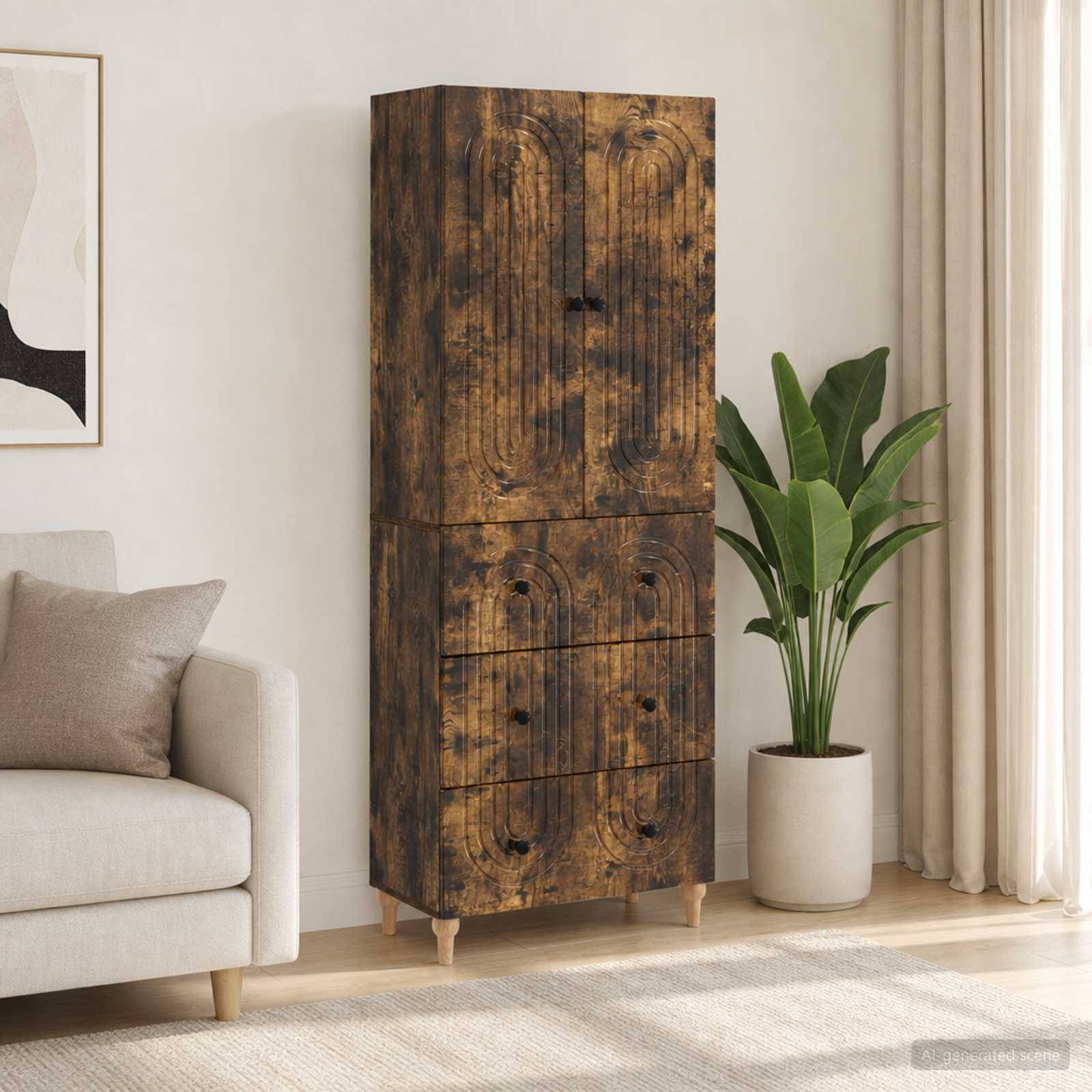 vidaXL Schrankset 2 pcs 66 x 34,5 x 90 cm Holzwerkstoff