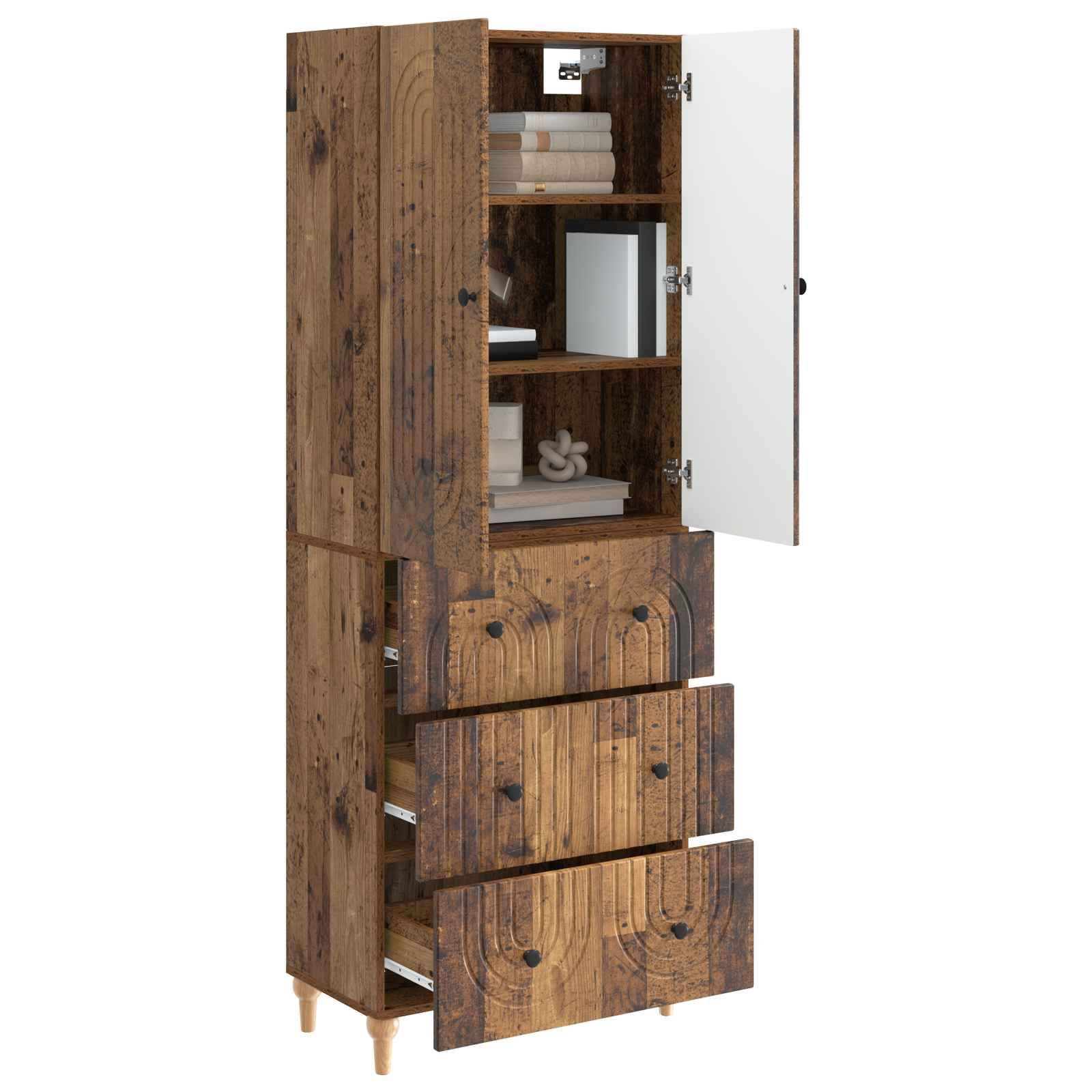 vidaXL Schrankset 2 pcs 66 x 34,5 x 90 cm Holzwerkstoff