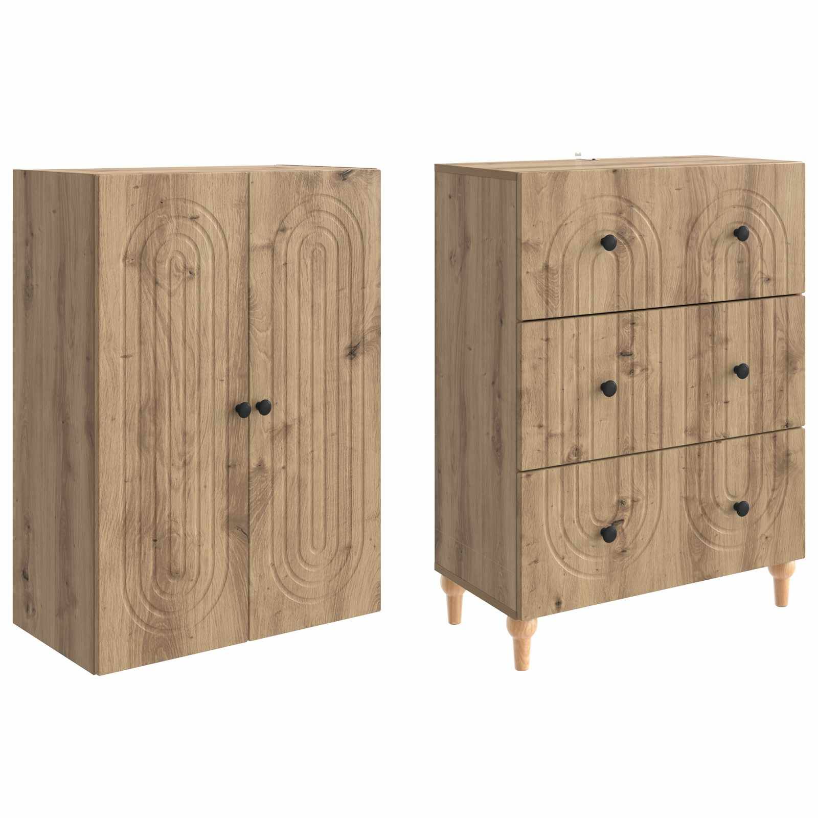 vidaXL Schrankset 2 Stk. Holzwerkstoff