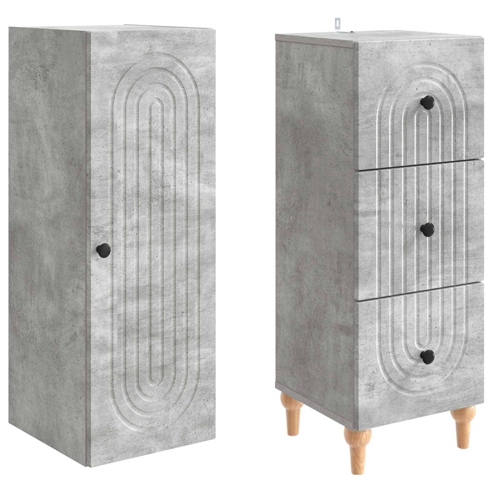 vidaXL Schrankset 2 pcs 33 x 34,5 x 90 cm Holzwerkstoff