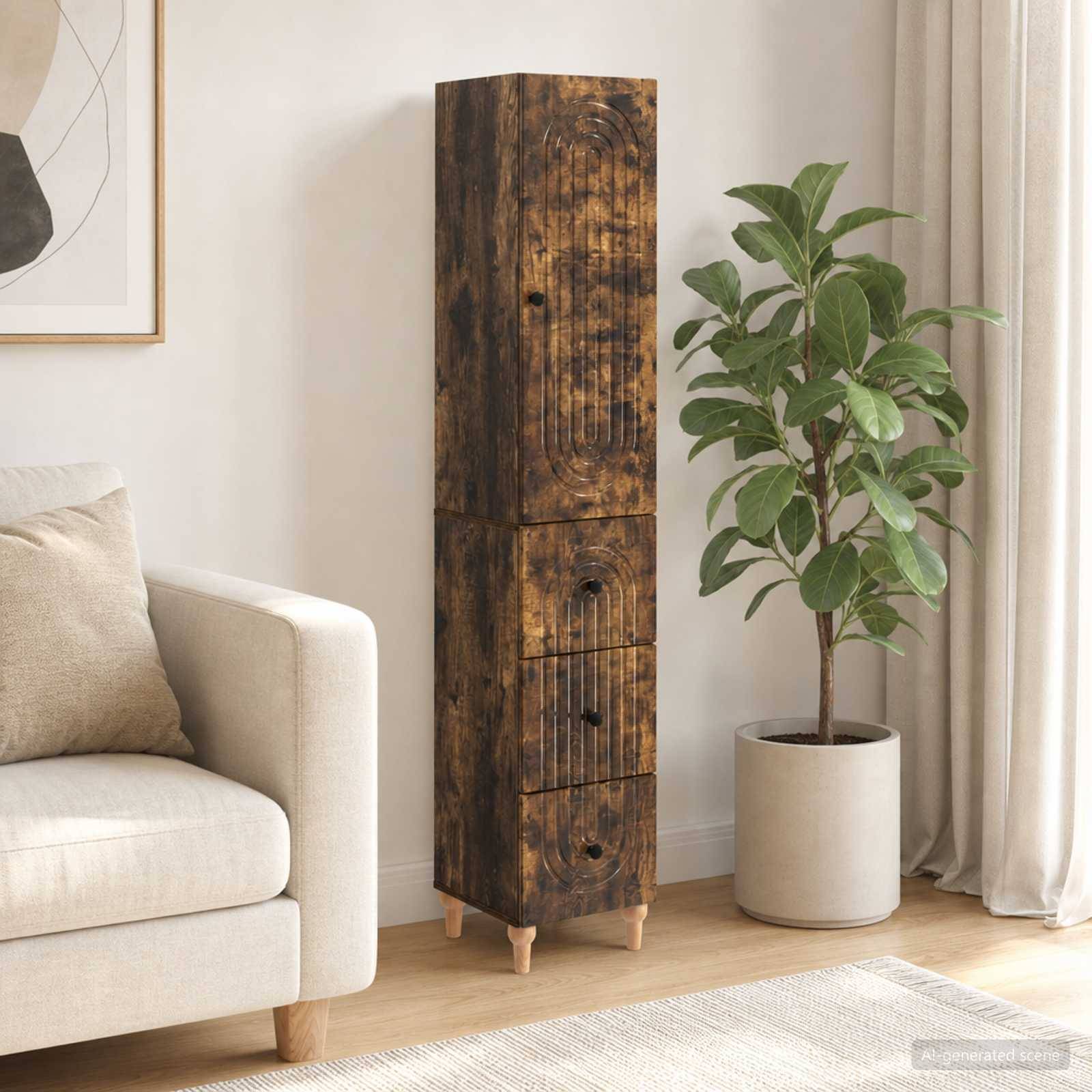 vidaXL Schrankset 2 pcs 33 x 34,5 x 90 cm Holzwerkstoff