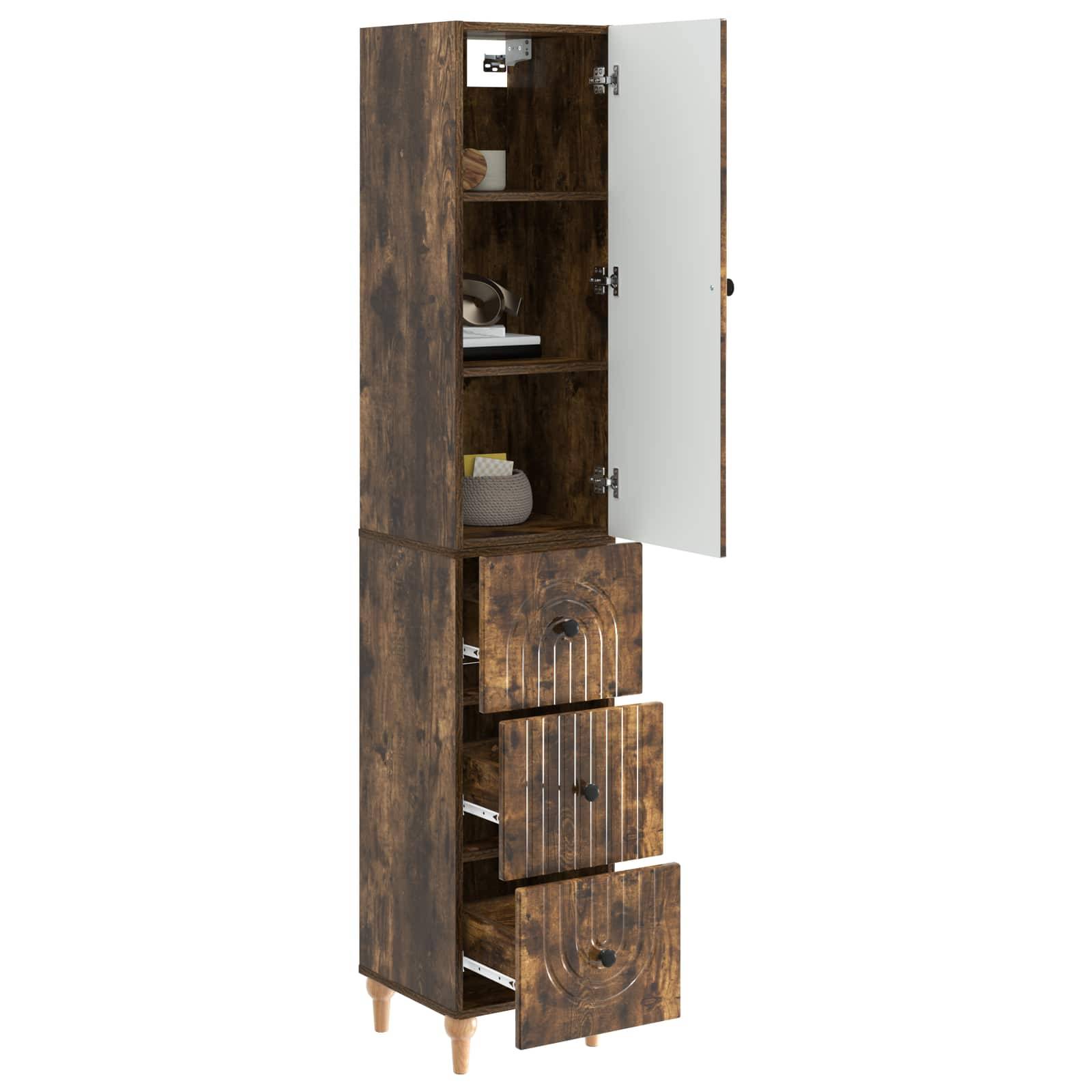 vidaXL Schrankset 2 pcs 33 x 34,5 x 90 cm Holzwerkstoff