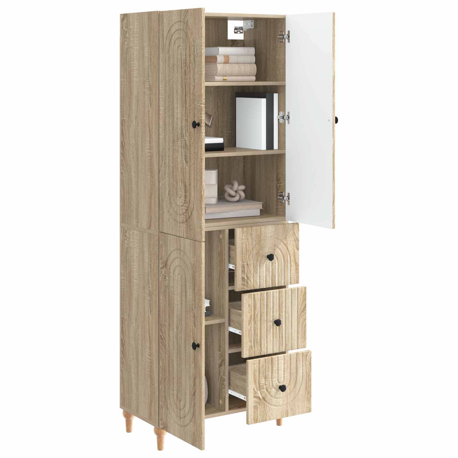 vidaXL Schrankset 2 pcs 66 x 34,5 x 90 cm Holzwerkstoff