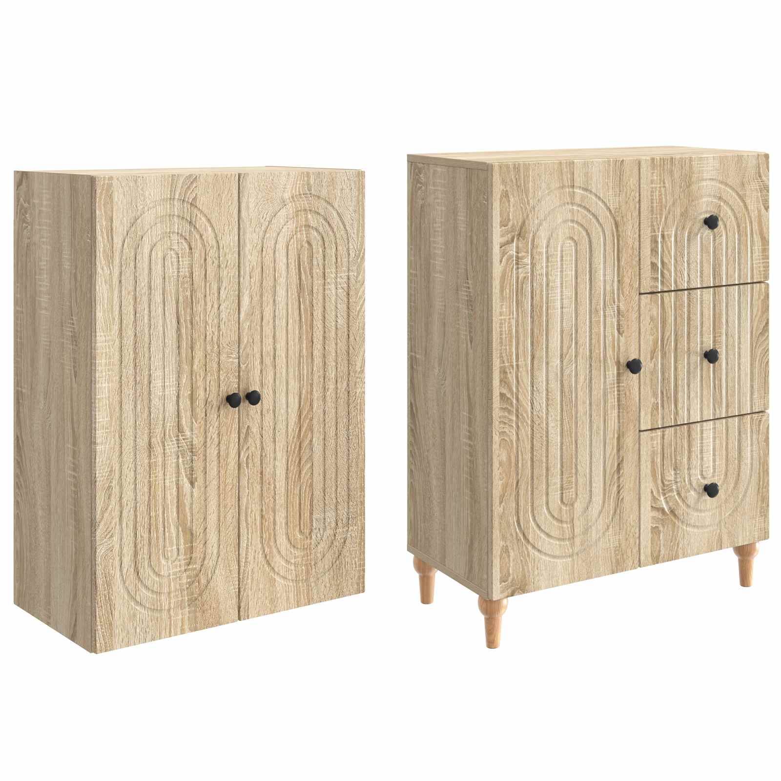 vidaXL Schrankset 2 pcs 66 x 34,5 x 90 cm Holzwerkstoff