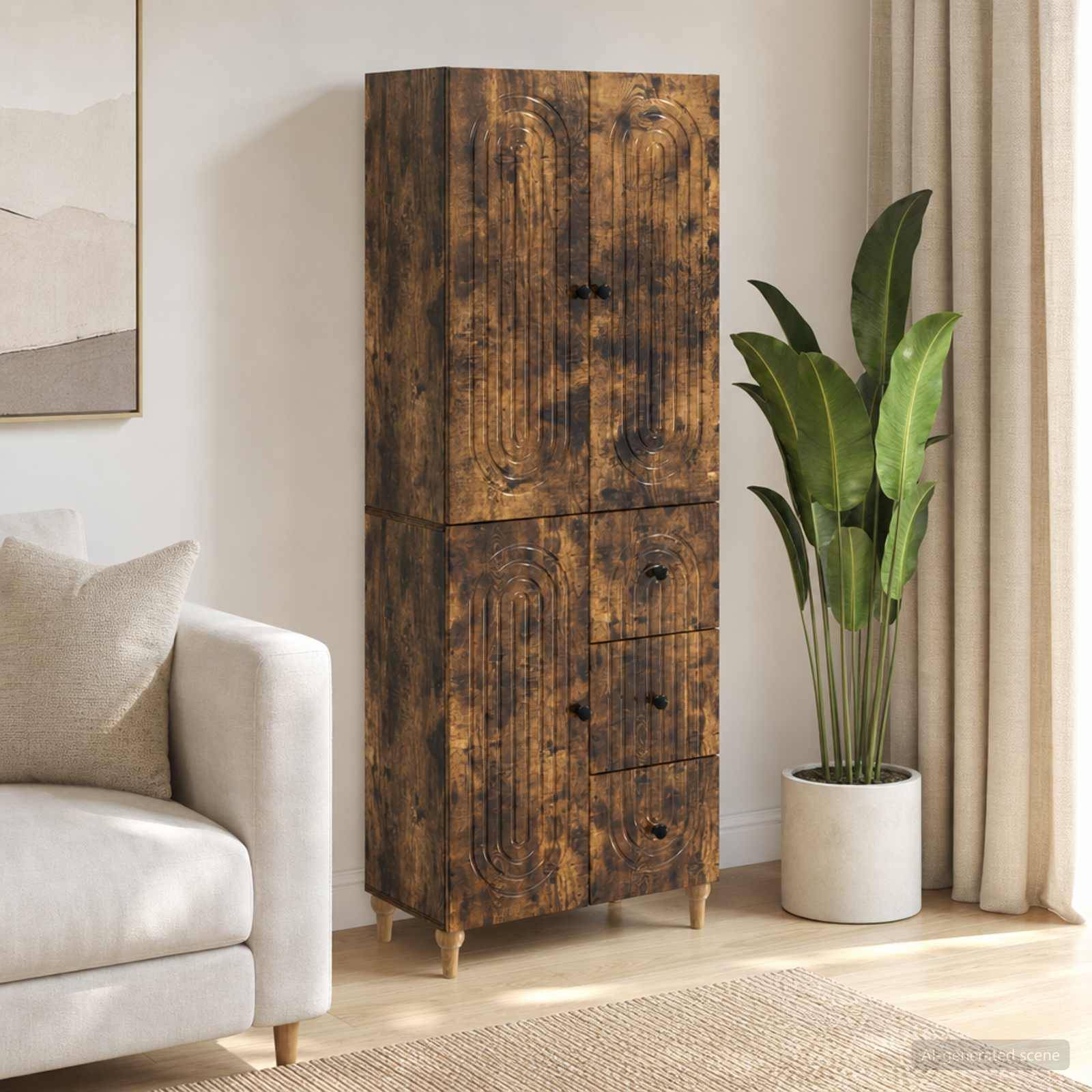 vidaXL Schrankset 2 pcs 66 x 34,5 x 90 cm Holzwerkstoff