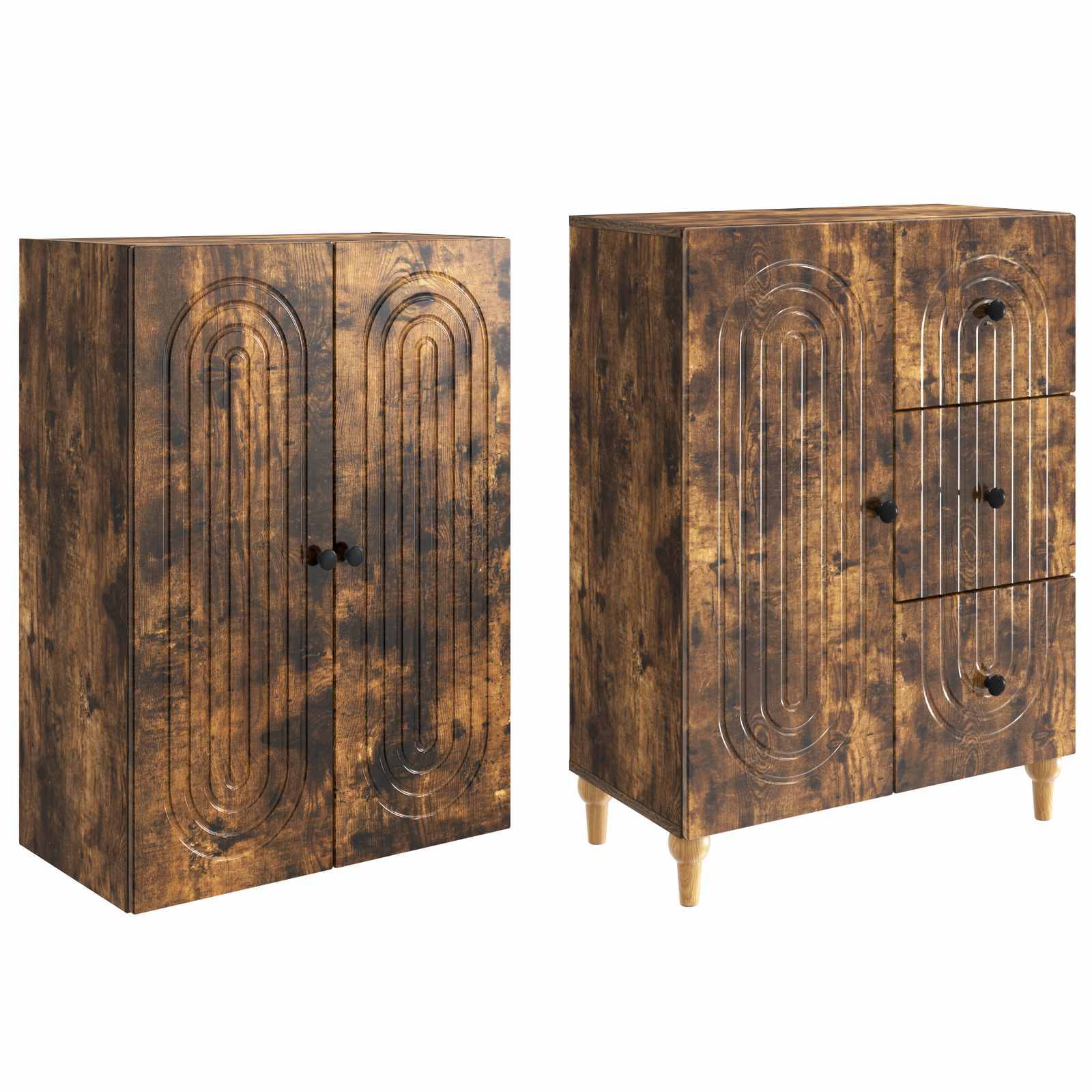vidaXL Schrankset 2 pcs 66 x 34,5 x 90 cm Holzwerkstoff