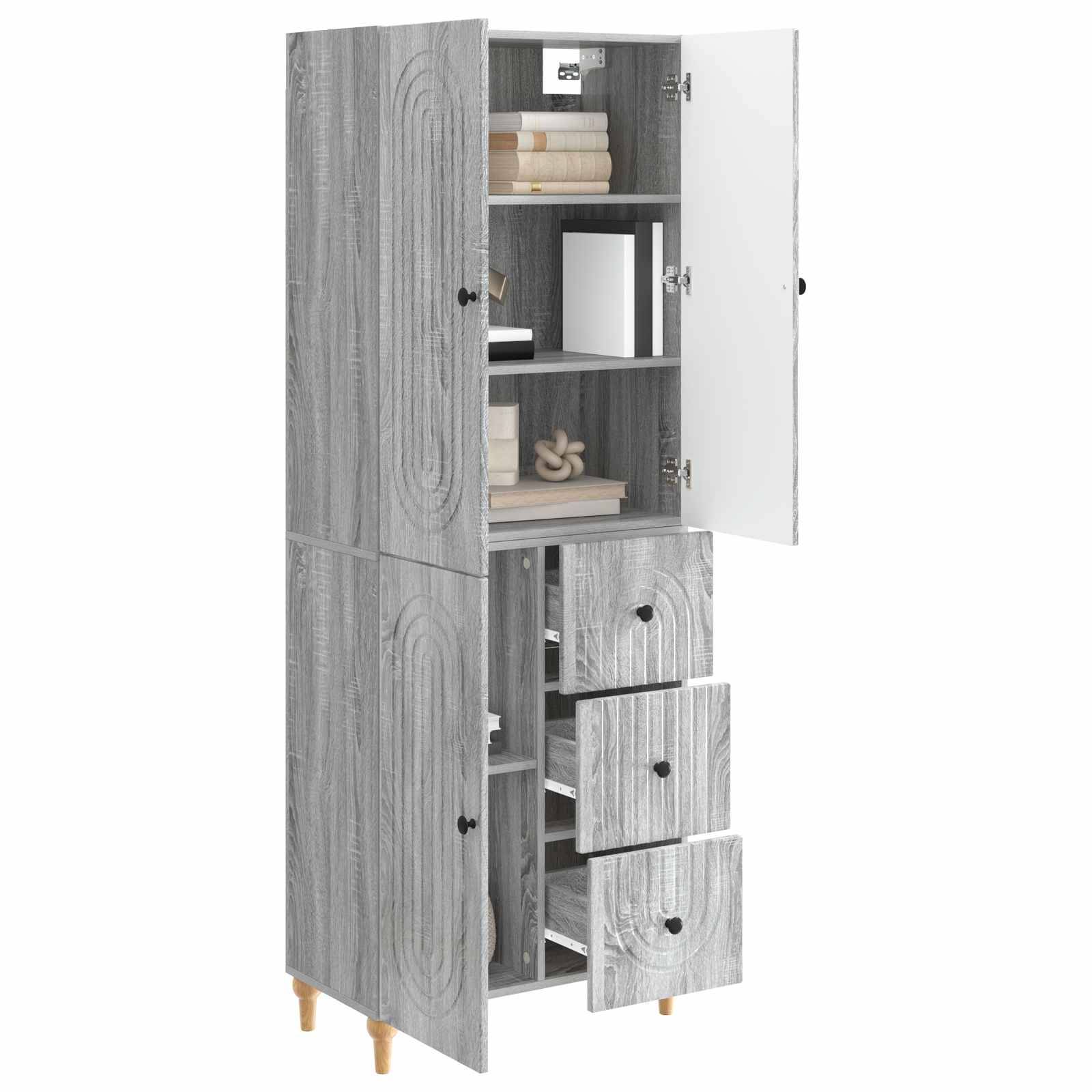 vidaXL Schrankset 2 pcs 66 x 34,5 x 90 cm Holzwerkstoff