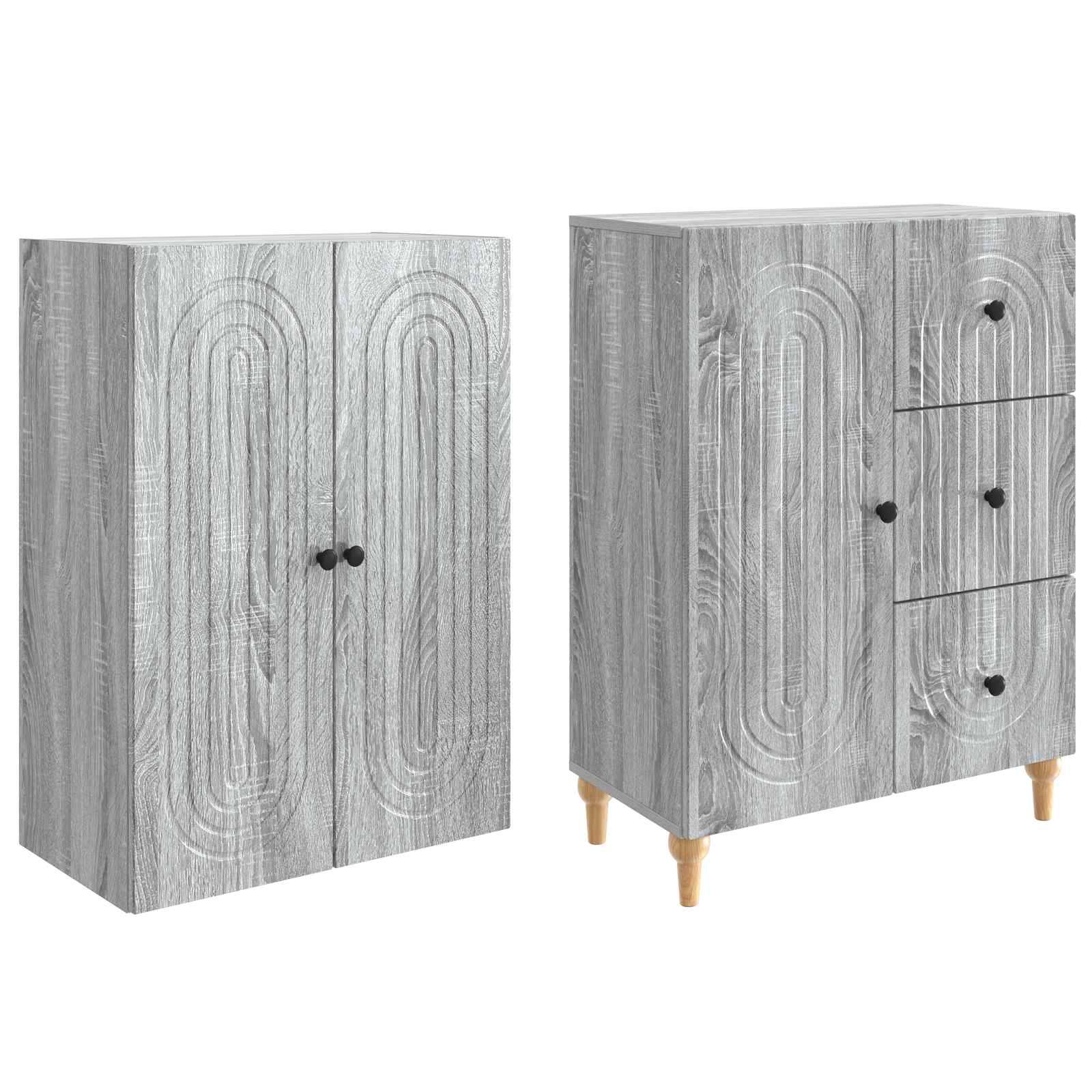 vidaXL Schrankset 2 pcs 66 x 34,5 x 90 cm Holzwerkstoff