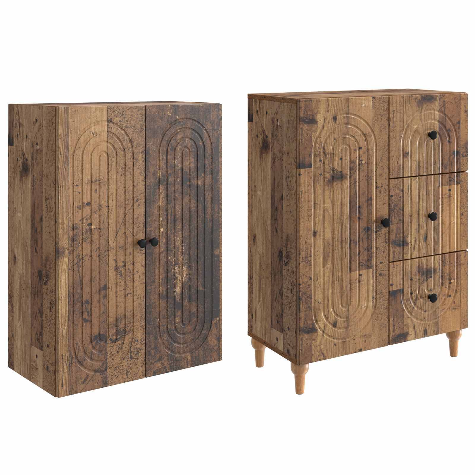 vidaXL Schrankset 2 pcs 66 x 34,5 x 90 cm Holzwerkstoff