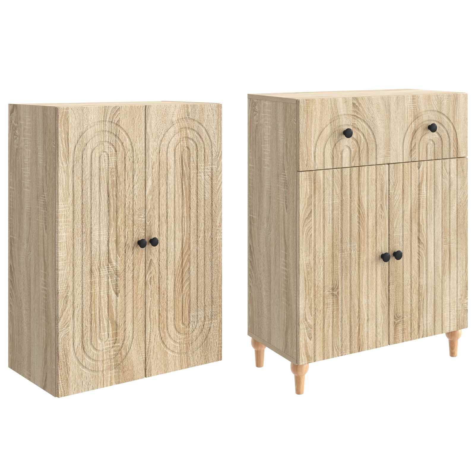 vidaXL Schrankset 2 pcs 66 x 34,5 x 90 cm Holzwerkstoff